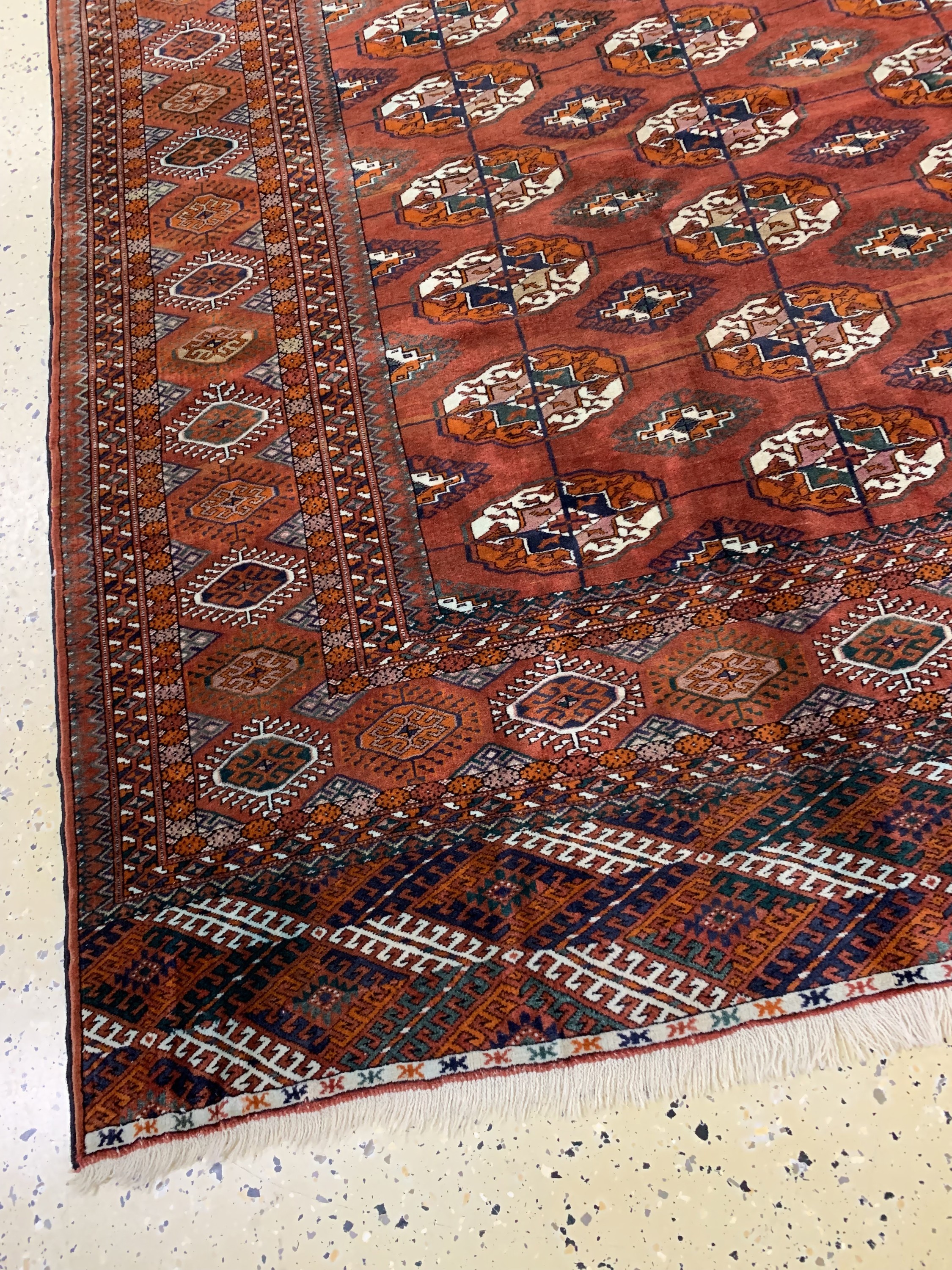Detail c: Buchara fein, Rußland, Mitte 20.Jhd, Wolle auf Wolle, ca. 294 x 223 cm, EHZ: 2