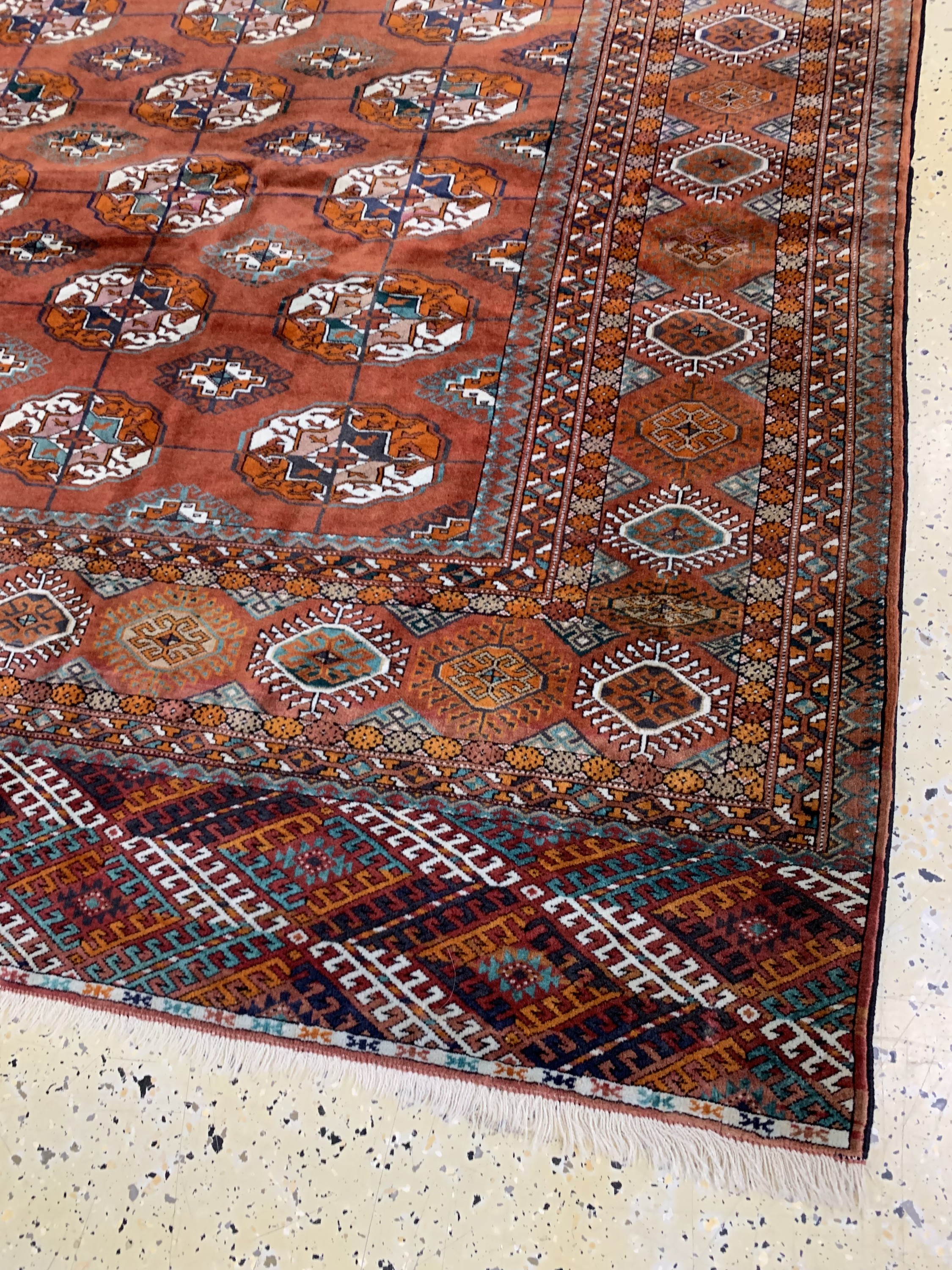 Detail d: Buchara fein, Rußland, Mitte 20.Jhd, Wolle auf Wolle, ca. 294 x 223 cm, EHZ: 2