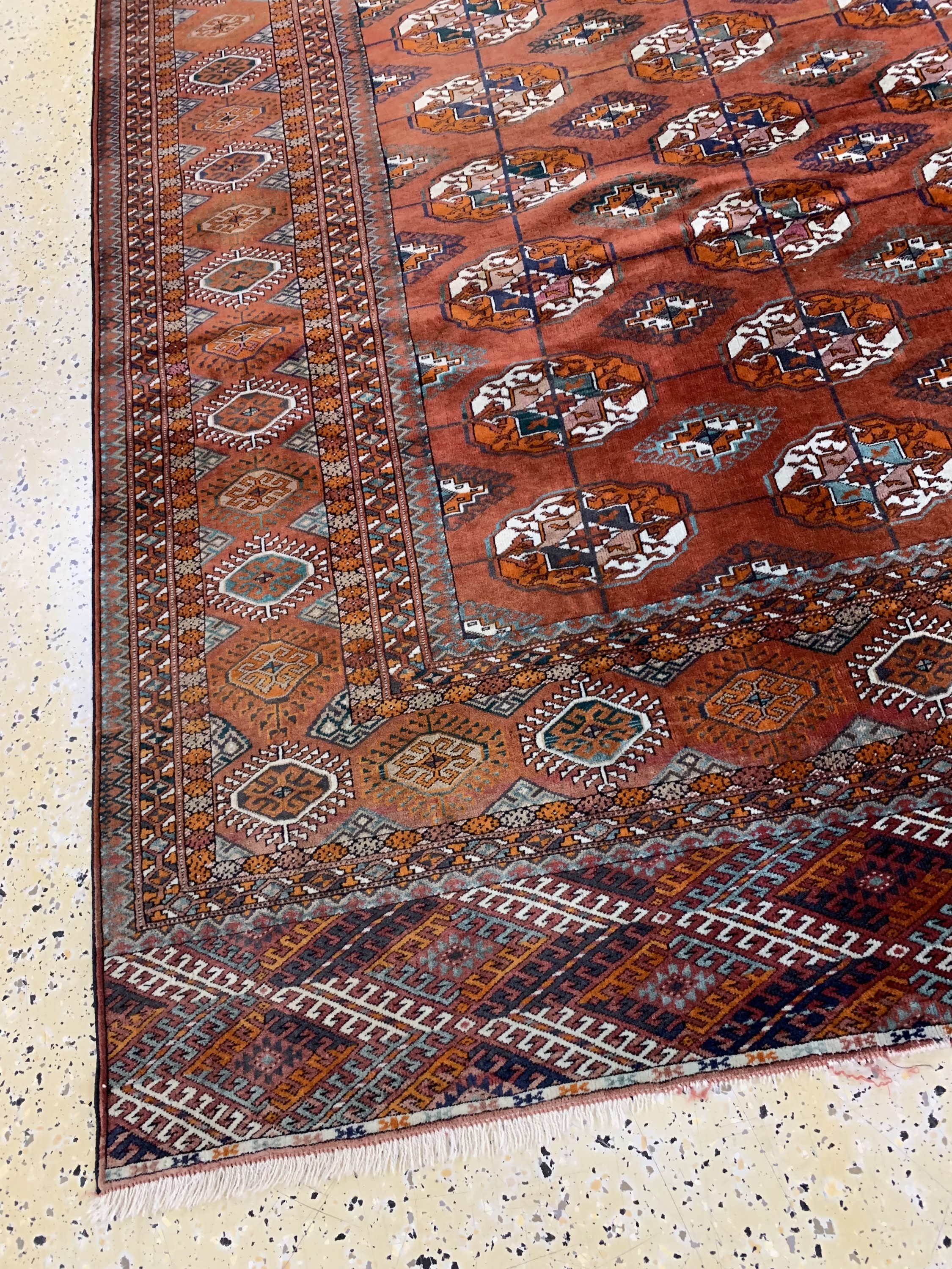 Detail f: Buchara fein, Rußland, Mitte 20.Jhd, Wolle auf Wolle, ca. 294 x 223 cm, EHZ: 2