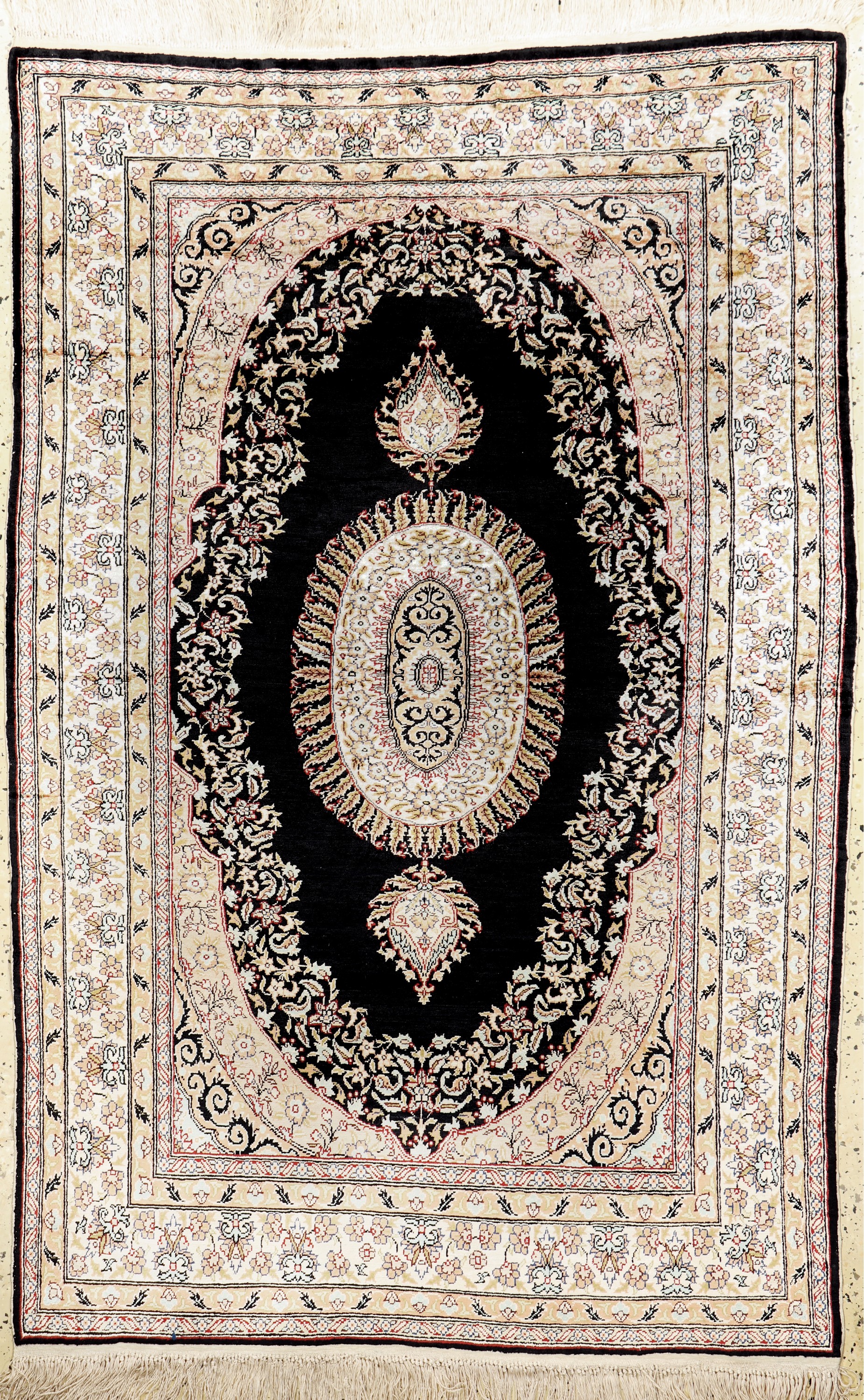 Seiden Kayseri, Türkei, Mitte 20.Jhd, reineNaturseide, ca. 165 x 108 cm, gereinigt, EHZ: 2