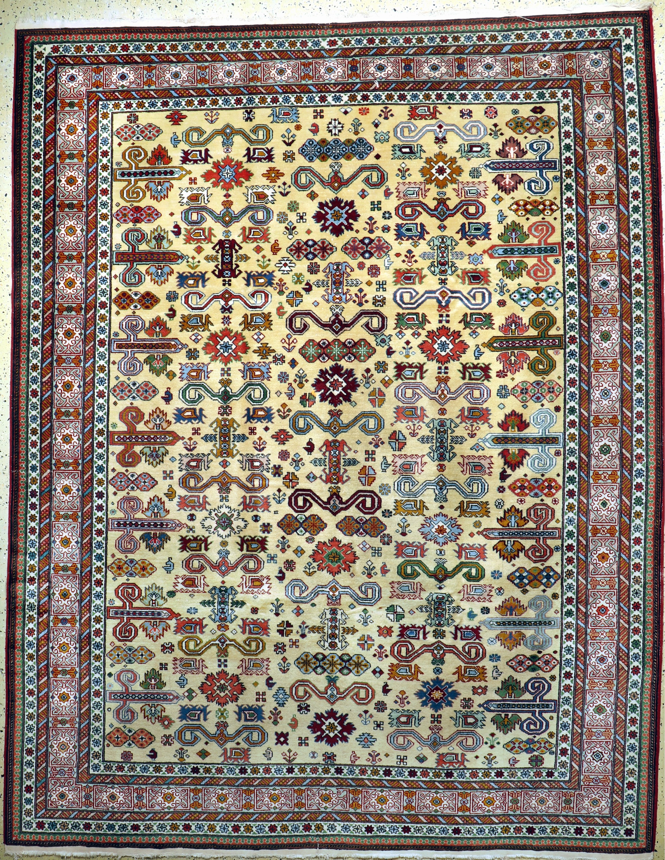 Schirwan, Rußland, Mitte 20.Jhd, Wolle auf Baumwolle, ca. 306 x 242 cm, EHZ: 2
