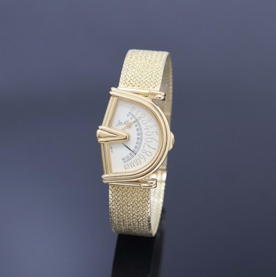 Image 26958846 - JEAN D'EVE Sectora vergoldete Armbanduhr an GG 585/000 Band, Schweiz um 1990, ...