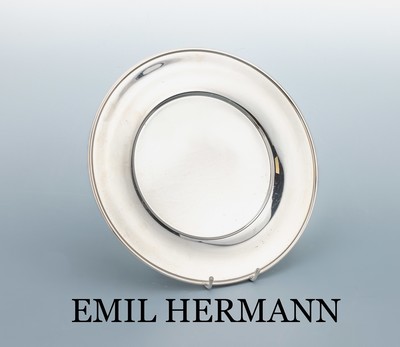 Image 26958852 - Silber Platzteller Emil HERMANN/Waldstetten, 925er Silber, zeitlose, schlichte Form, ...