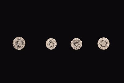 Image Lot 4 loose brilliants total approx. 0.24 ct Wesselton/ si-p1 Valuation Price: 220, - EUR