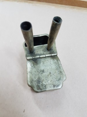26959149m - 14 small parts Japan and China, partly accessories for calligraphy, ink pot, lid box, ...