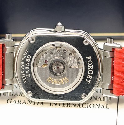 26959714d - FORGET Modell S Armbanduhr in Stahl, Automatik, beids. vergl., Boden 4-fach verschr., ...