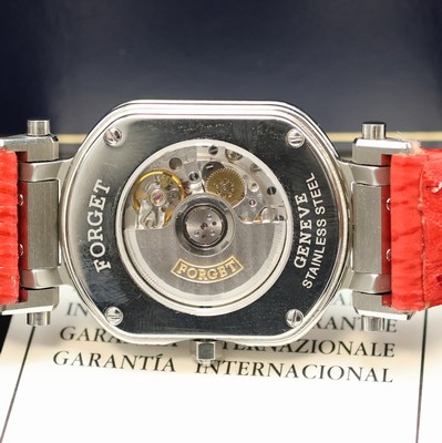 26959714e - FORGET Modell S Armbanduhr in Stahl, Automatik, beids. vergl., Boden 4-fach verschr., ...