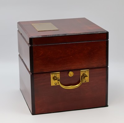 26959715d - POLJOT nahezu neuwertiger Marinechronometer Nr. 21167, UDSSR lt. Pass von 1996, 3-tlg. ...