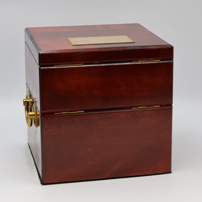 26959715e - POLJOT nahezu neuwertiger Marinechronometer Nr. 21167, UDSSR lt. Pass von 1996, 3-tlg. ...
