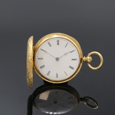 Image 26959719 - JAMES GENT LONDON kleine Savonette in GG 750/000, Schweiz um 1880, Schlüsselaufzug, ...