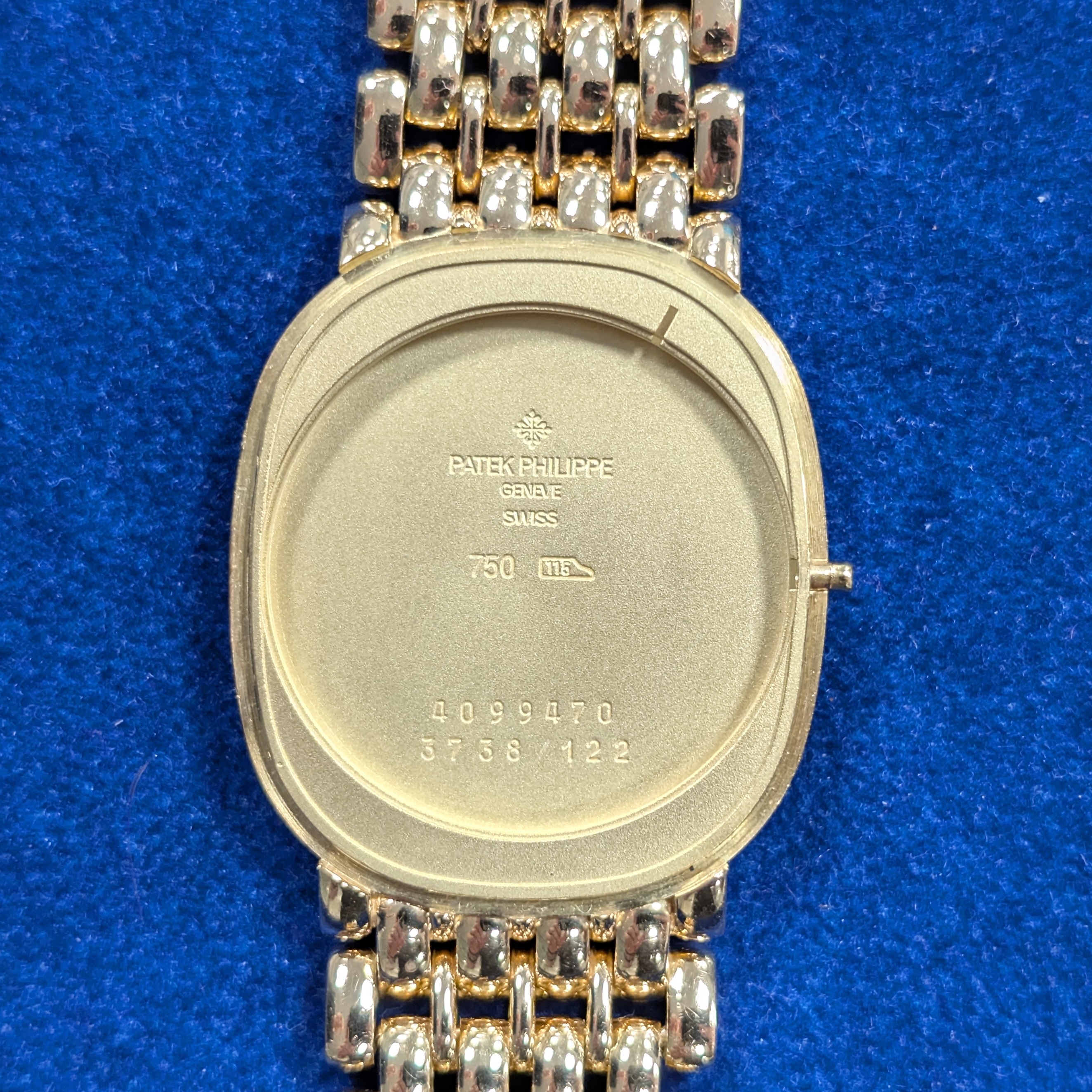 Detail g: PATEK PHILIPPE Herrenarmbanduhr Ellipse d´Or in GG 750/000 Referenz 3738/122, Schweiz verk. lt. beil. Zertifikat 08/2001, Automatik, orig. ...