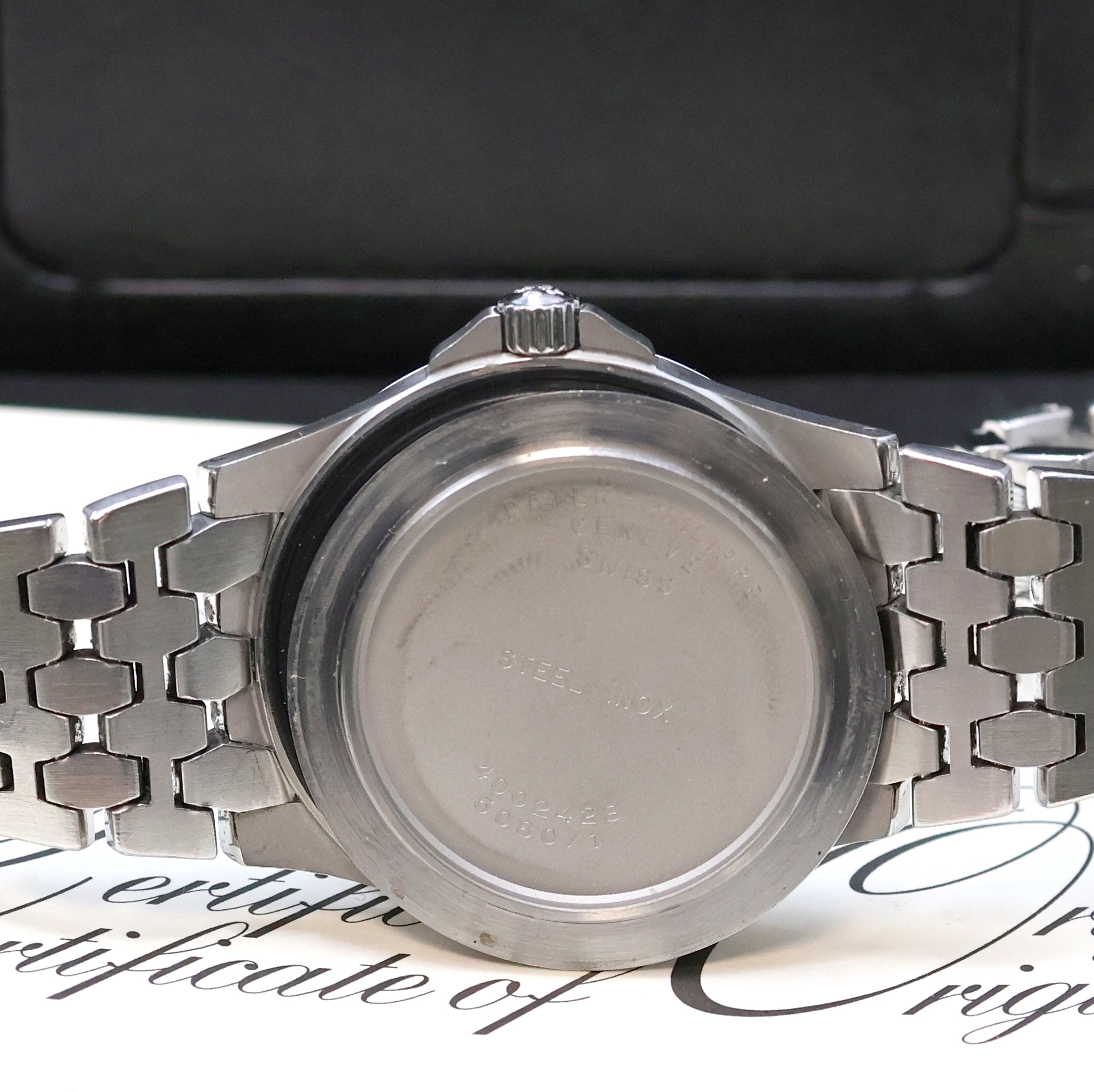 Detail h: PATEK PHILIPPE Herrenarmbanduhr Neptune Referenz 5080/1A-001, Schweiz verk. lt. beil. Pap. 07/2003, Automatik, Edelstahlgeh. inkl. orig. Gliederband ...