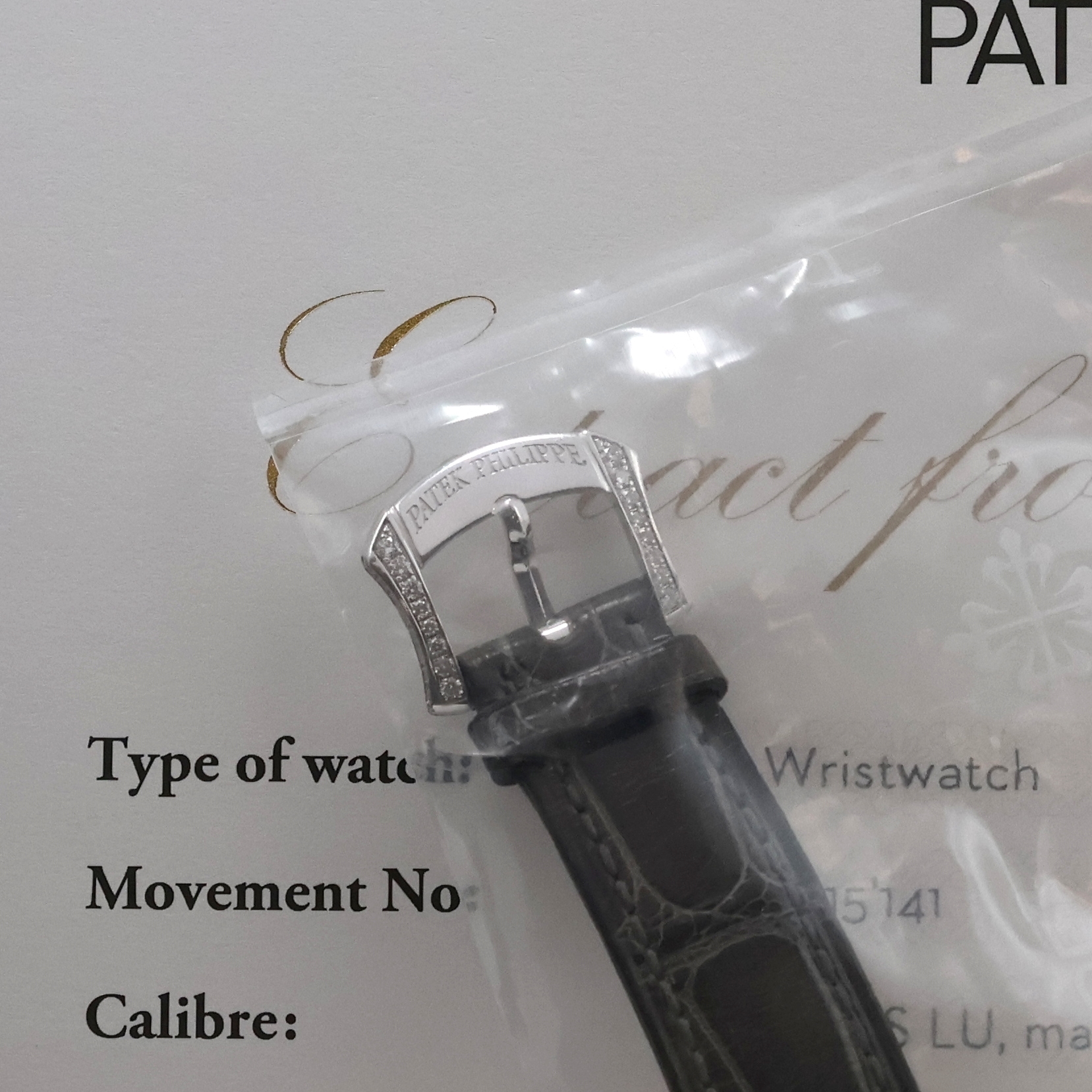 Detail c: PATEK PHILIPPE Complications Damenarmbanduhr in WG 750/000 mit Brillanten Referenz 4968, Schweiz verk. lt. Stammbuchauszug 12/2012, Handaufzug, ...