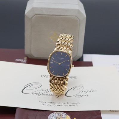 Image 26960010 - PATEK PHILIPPE Herrenarmbanduhr Ellipse d´Or in GG 750/000 Referenz 3738/122, ...