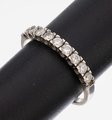 Image 26960059 - 14 kt Gold Brillant-Ring, WG 585/000, Meistermarke Diamantaire, 9 Brillanten zus. ca. ...
