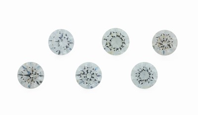 26960509b - Lot 6 lose Brillanten zus. ca. 1.92 ct Weiß- get.Weiß/si Schätzpreis: ...