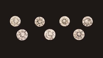 Image 26960520 - Lot 7 lose Brillanten zus. ca. 4.24 ct Weiß- light Yellow/si-p Schätzpreis: ...