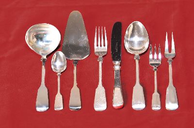 Image Umfangreiches Tafelbesteck, Robbe & Berking, Silberbesteck, "Spaten", ...