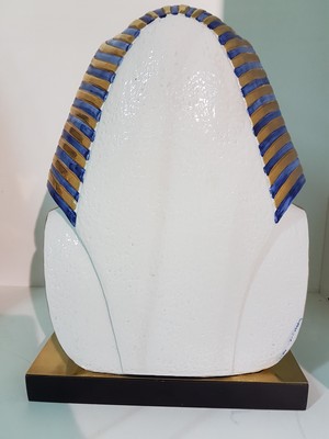 26960702d - Totenmaske des Tutanchamun, Capodimonte, Edoardo Tasca, 1980, Porzellan, limitierte ...