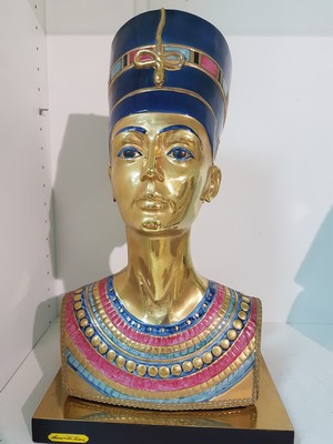 26960703a - Büste der Nofretete, Capodimonte, Entwurf Edoardo Tasca, 1980, Porzellan, ...