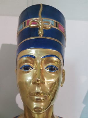 26960703b - Büste der Nofretete, Capodimonte, Entwurf Edoardo Tasca, 1980, Porzellan, ...
