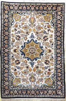 Image Ghom kork, Persien, Mitte 20.Jhd., Korkwolle mit Seide, ca. 160 x 108 cm, EHZ: 2