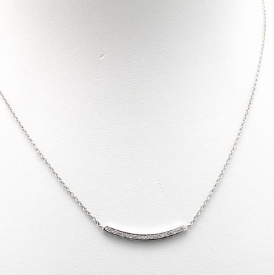 Image Collier, WG 585/000, Brill. zus. ca. 0.10 ctWeiß/si, Karabinerschl., L. ca. 42 cm ...