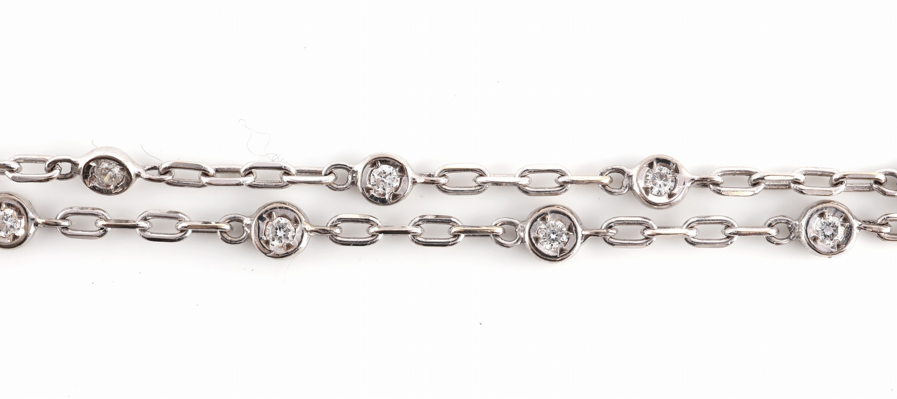 Detail d: 18 kt Gold Diamant-Collier, WG 750/000, qualitätvolle Verarbeitung, herzf. Mittelteil,mittig facett. Diamant-Herz ca. 5.3960 ct Getönt (N)/si2, ...