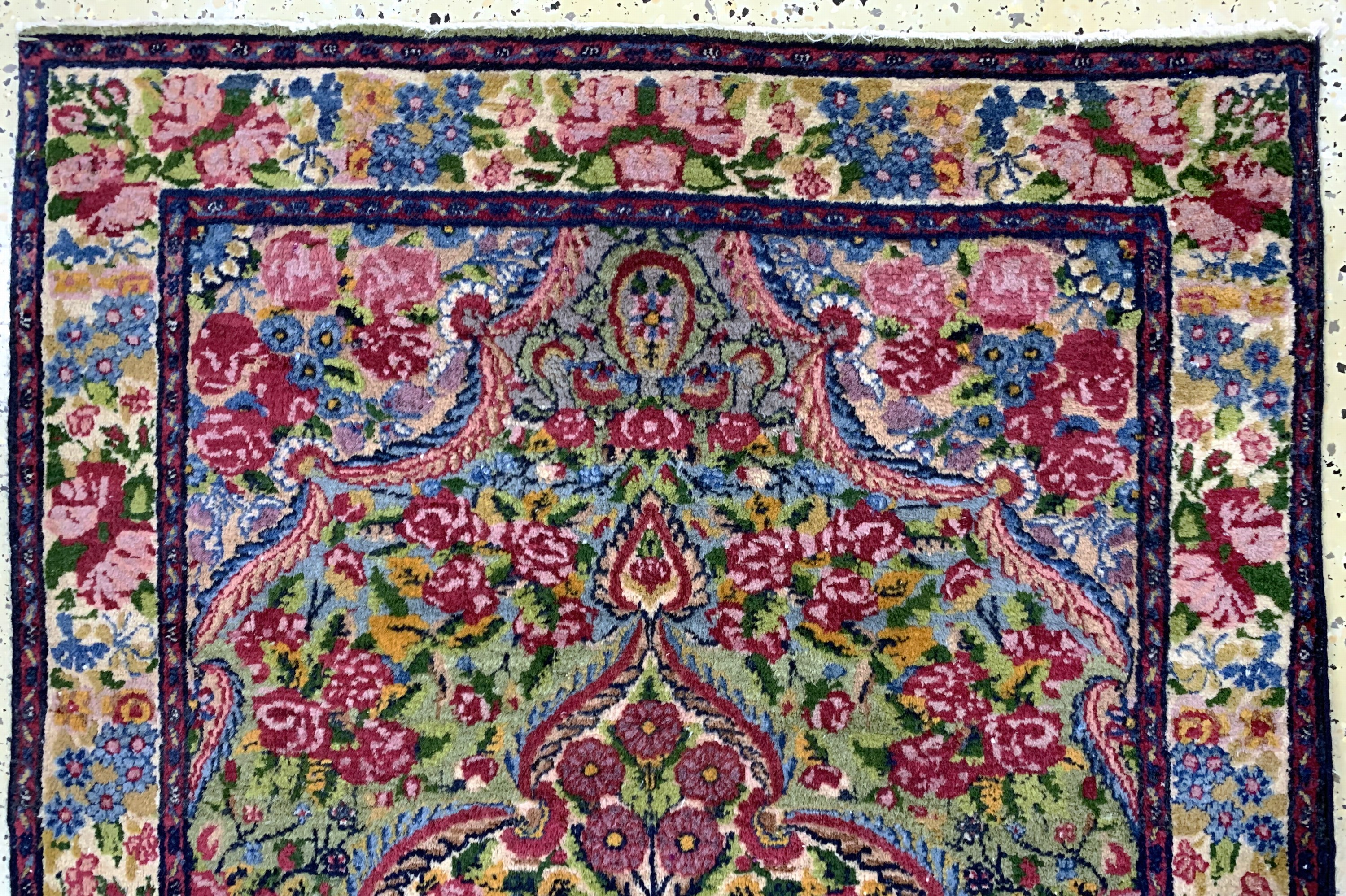 Detail a: Kerman Lawar, Persien, Anfang 20.Jhd, Wolleauf Baumwolle, ca. 151 x 85 cm, EHZ: 2-3