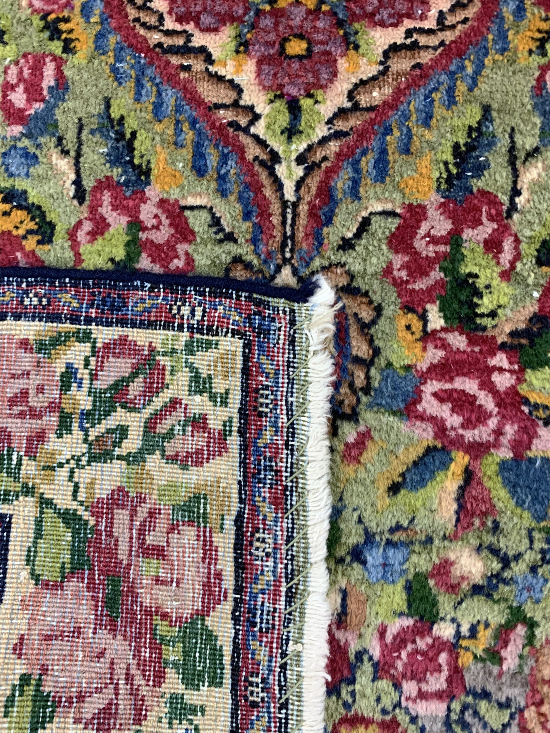 Detail e: Kerman Lawar, Persien, Anfang 20.Jhd, Wolleauf Baumwolle, ca. 151 x 85 cm, EHZ: 2-3