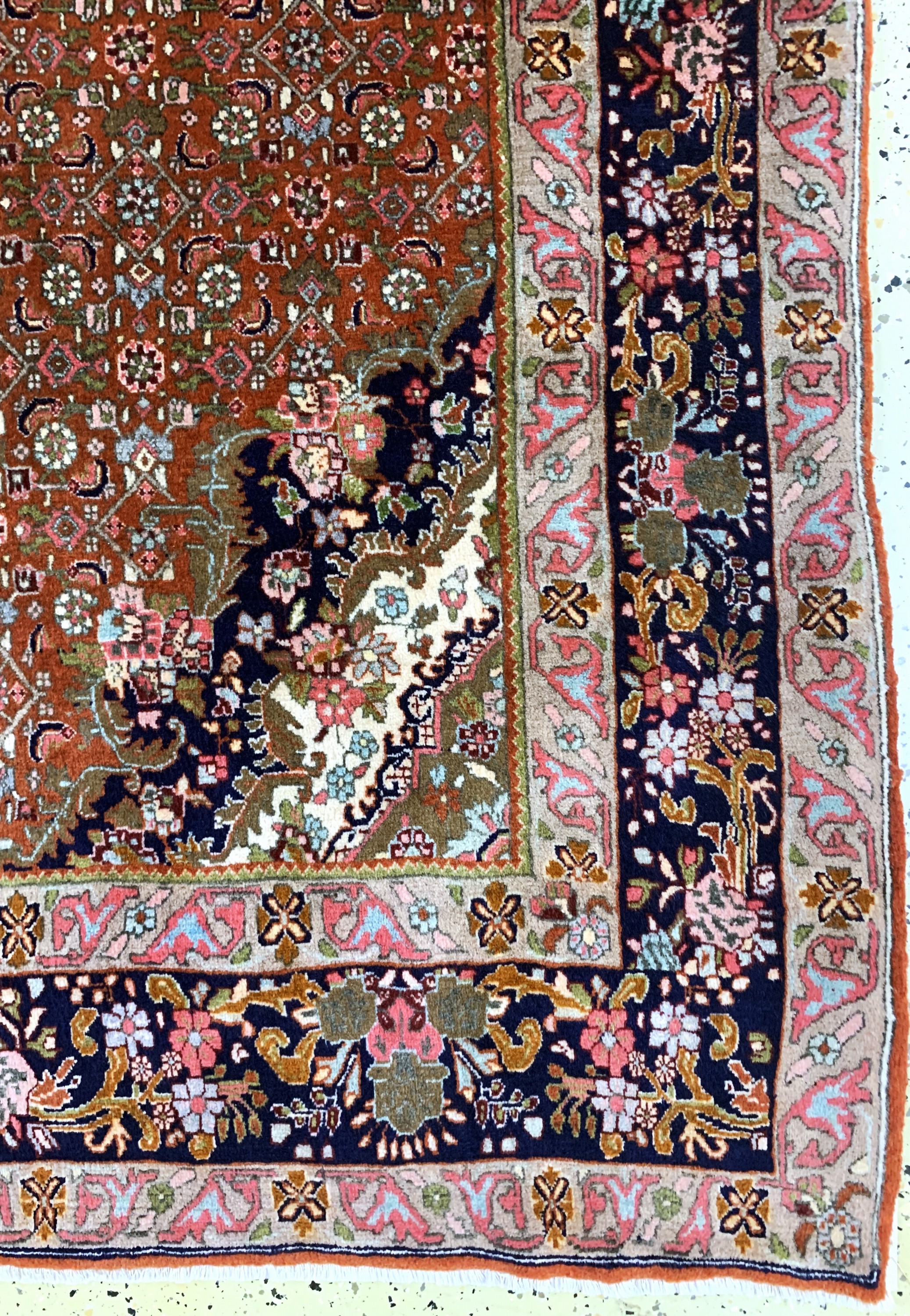 Detail a: Bidjar fein alt, Persien, Mitte 20.Jhd, Wolle auf Baumwolle, ca. 340 x 250 cm, EHZ: 1-2