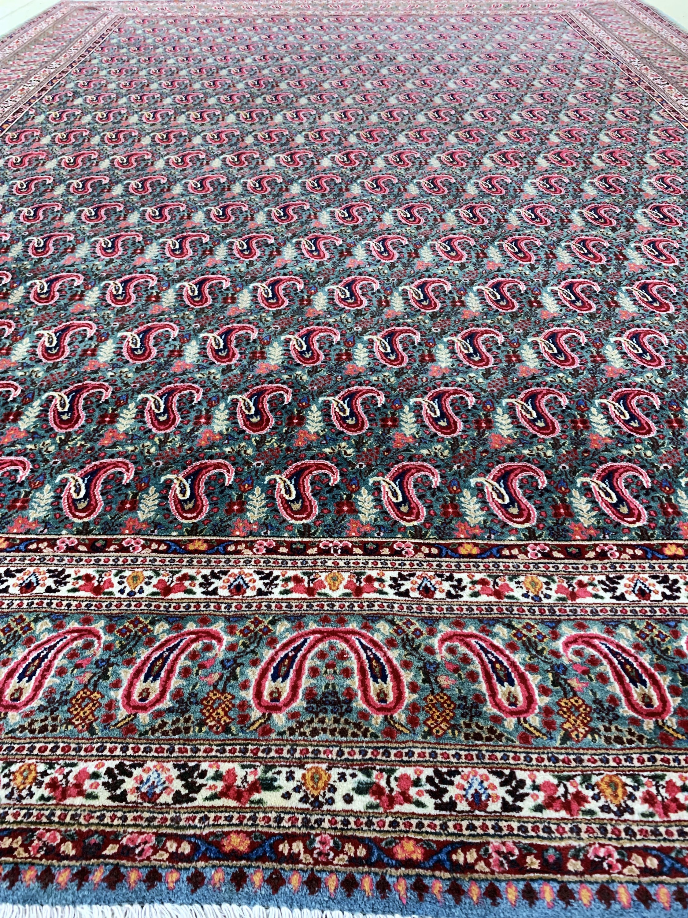 Detail f: Mud Kork fein, Persien, Ende 20.Jhd, Korkwolle auf Baumwolle, ca. 345 x 252 cm, EHZ: 1-2