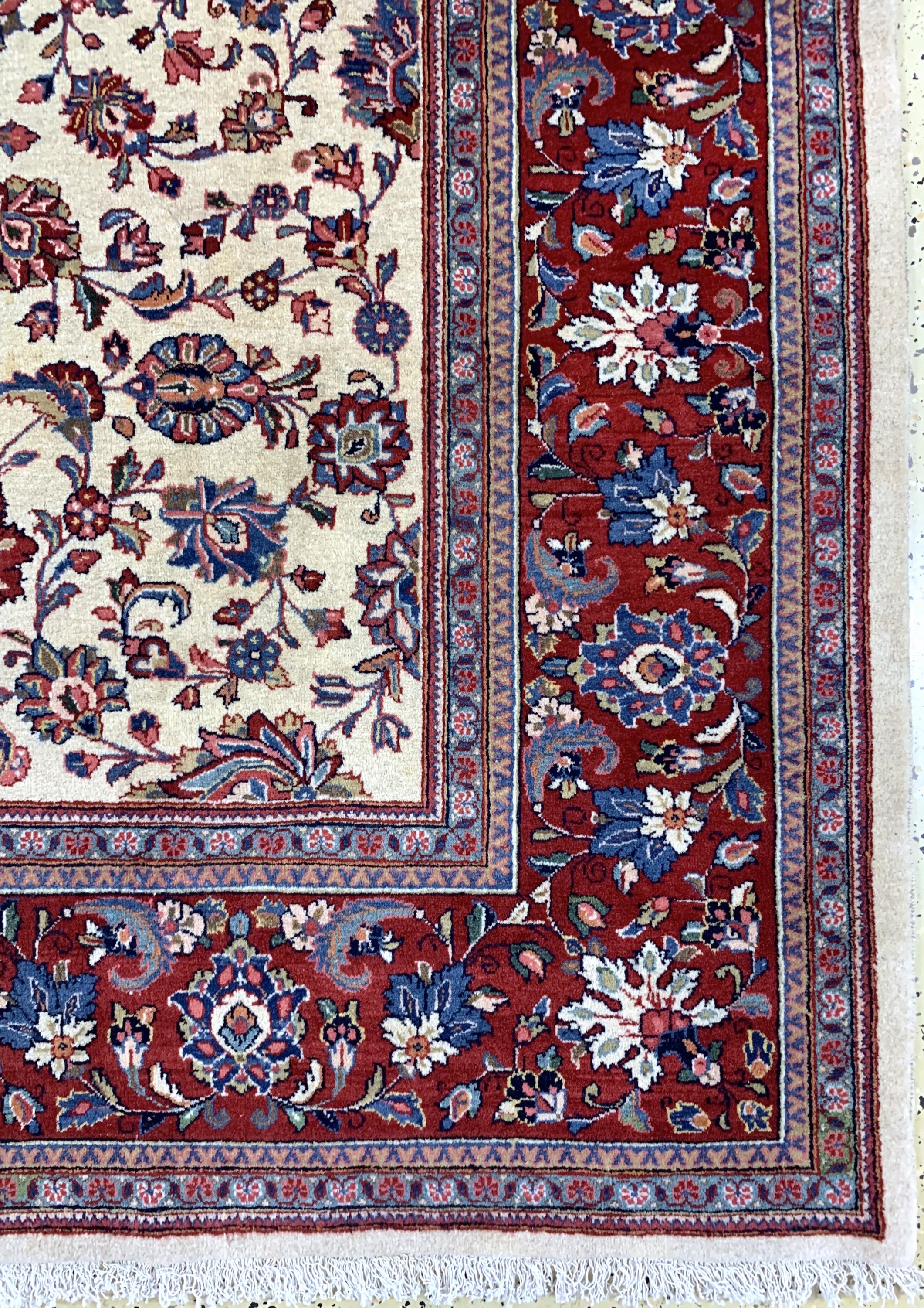 Detail a: Sarogh fein alt, Persien, Mitte 20.Jhd, Wolle auf Baumwolle, ca. 370 x 268 cm, EHZ: 1-2