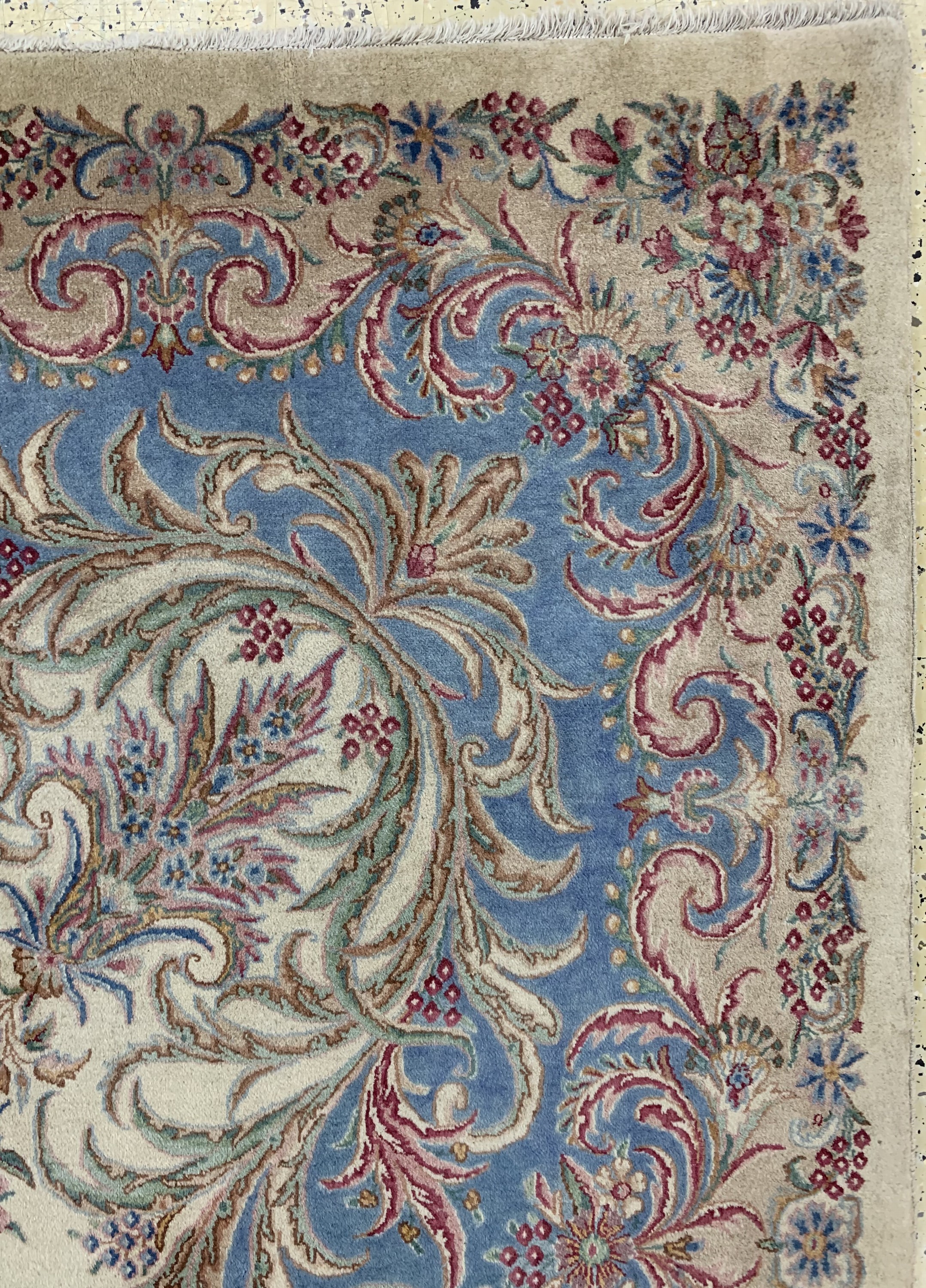 Detail f: Kerman fein Persien, signiert"Ardjomand", Mitte 20.Jhd, Wolle auf Baumwolle, ca. 366 x 276 cm, EHZ: 2