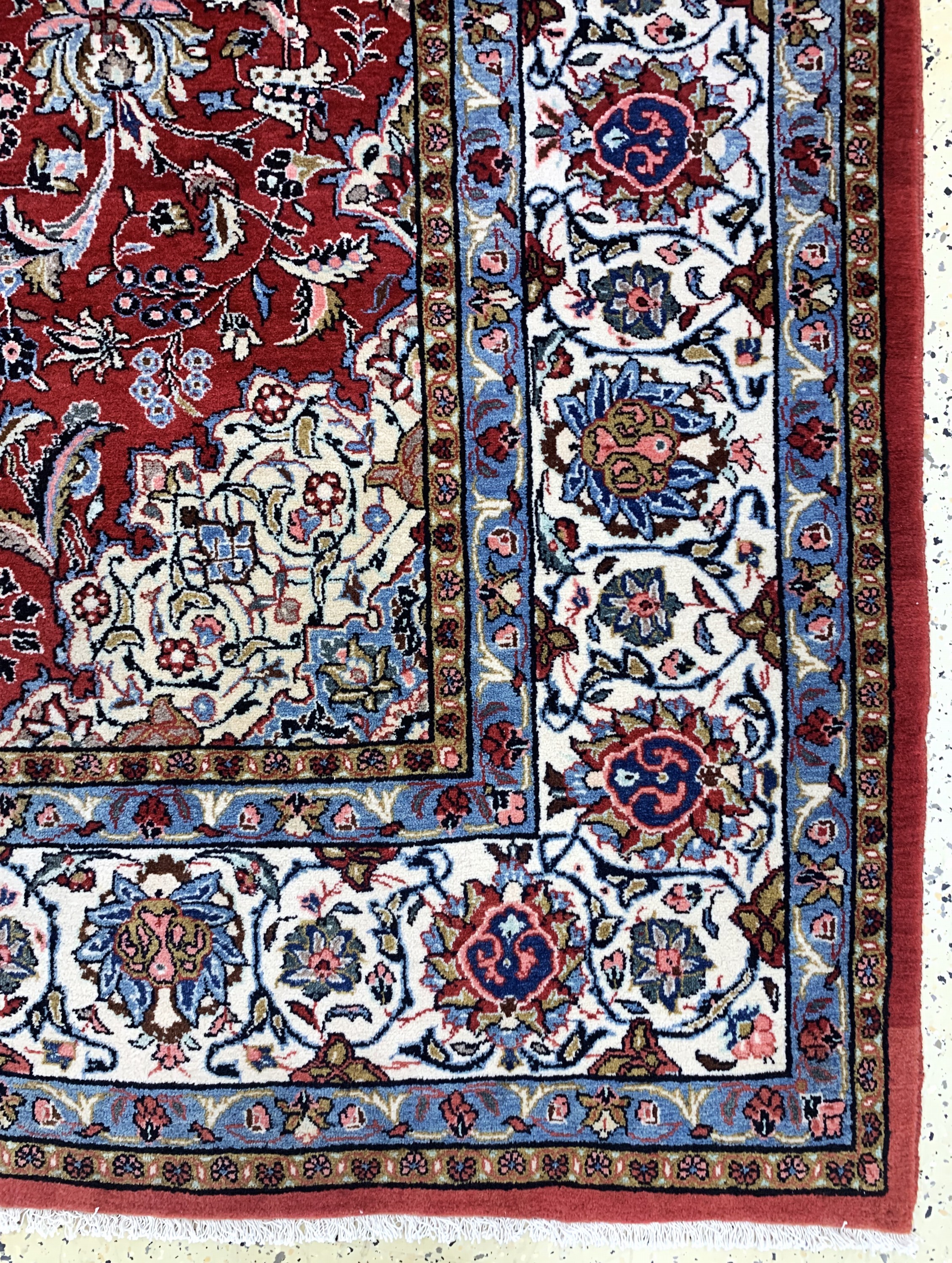 Detail a: Sarogh alt, Persien, Mitte 20.Jhd, Wolle auf Baumwolle, ca. 375 x 285 cm, EHZ: 1-2
