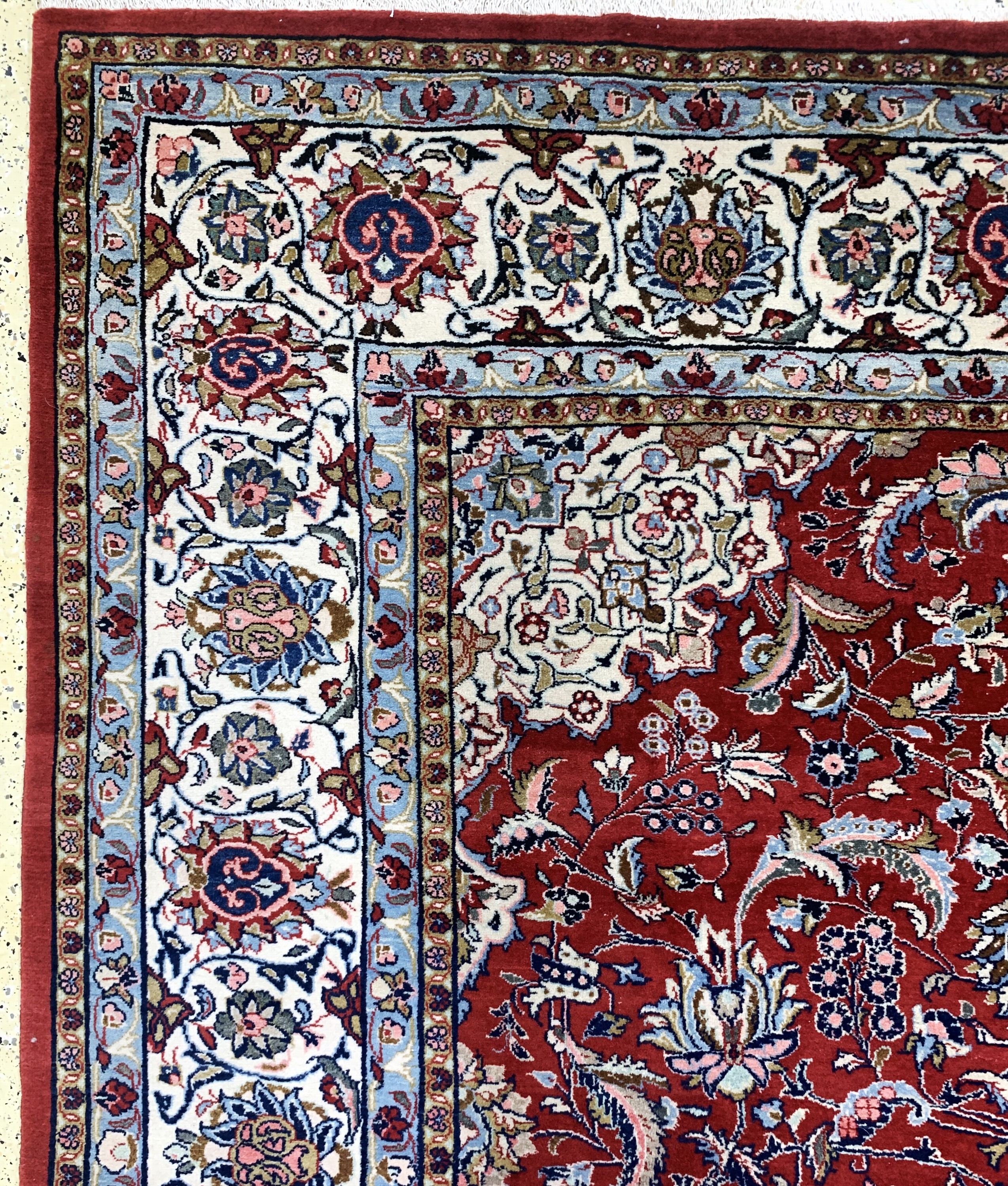 Detail d: Sarogh alt, Persien, Mitte 20.Jhd, Wolle auf Baumwolle, ca. 375 x 285 cm, EHZ: 1-2