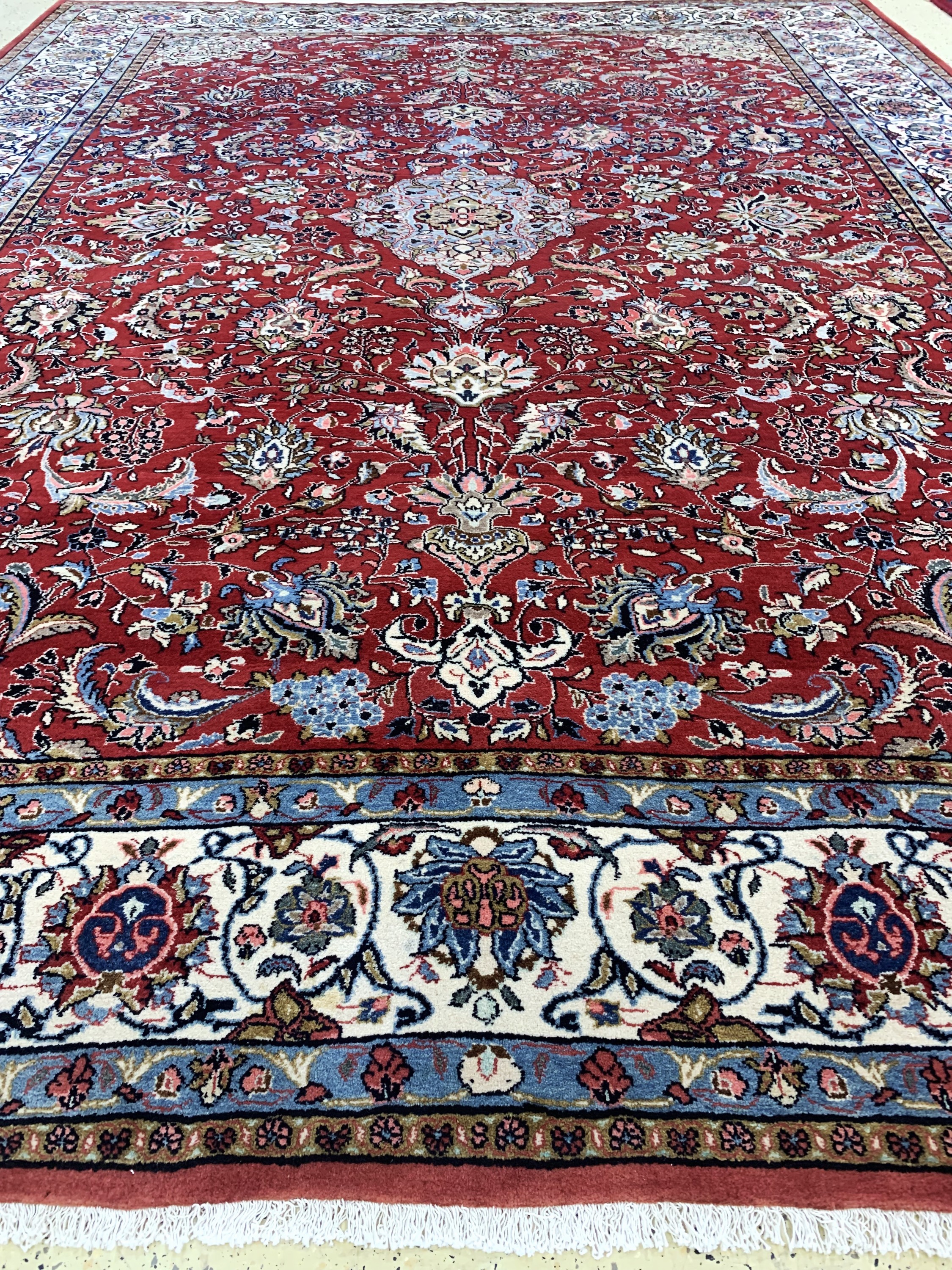 Detail g: Sarogh alt, Persien, Mitte 20.Jhd, Wolle auf Baumwolle, ca. 375 x 285 cm, EHZ: 1-2