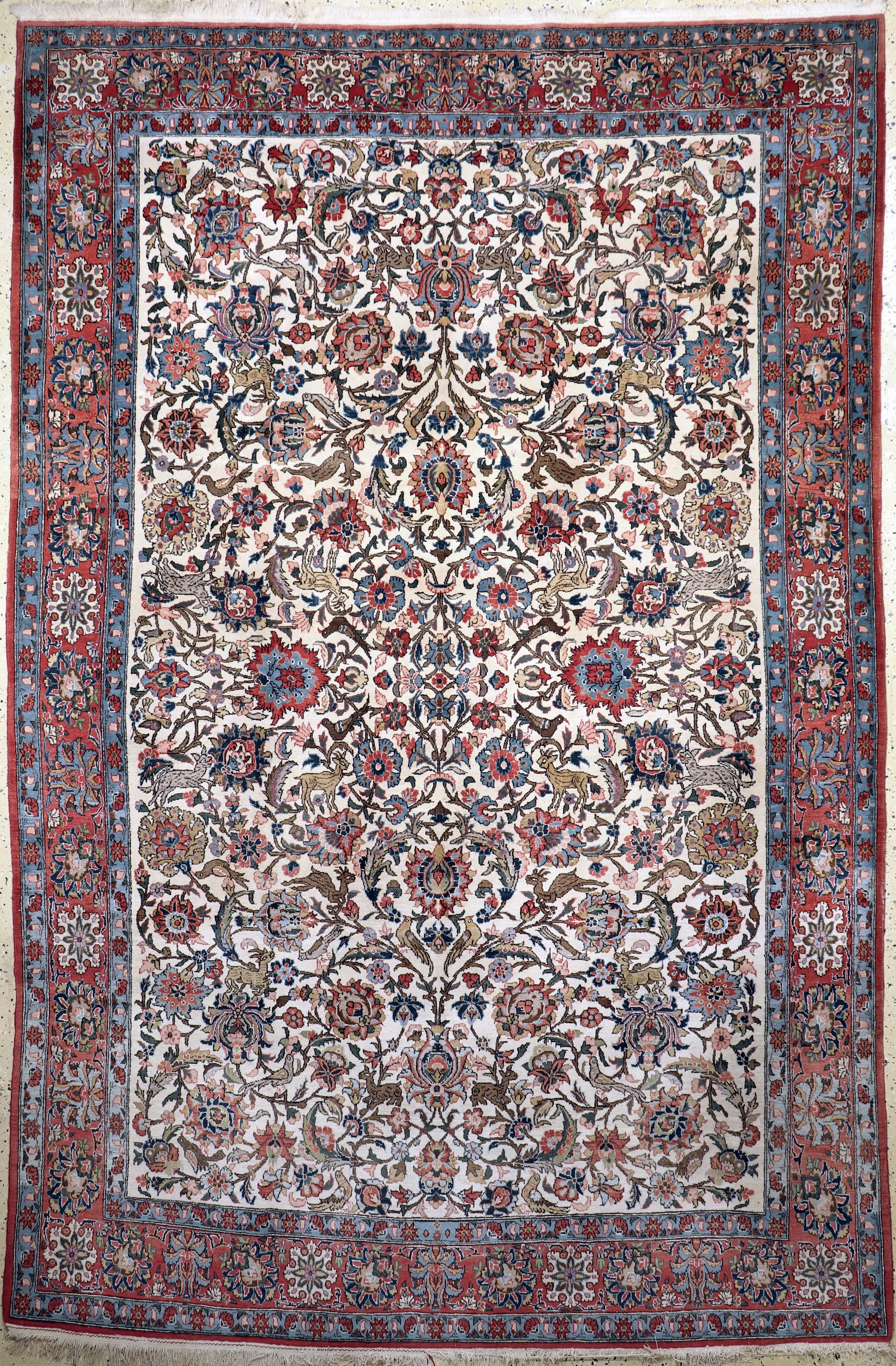 Ghom alt, Persien, Mitte 20.Jhd, Wolle auf Baumwolle, ca. 332 x 220 cm, EHZ: 3