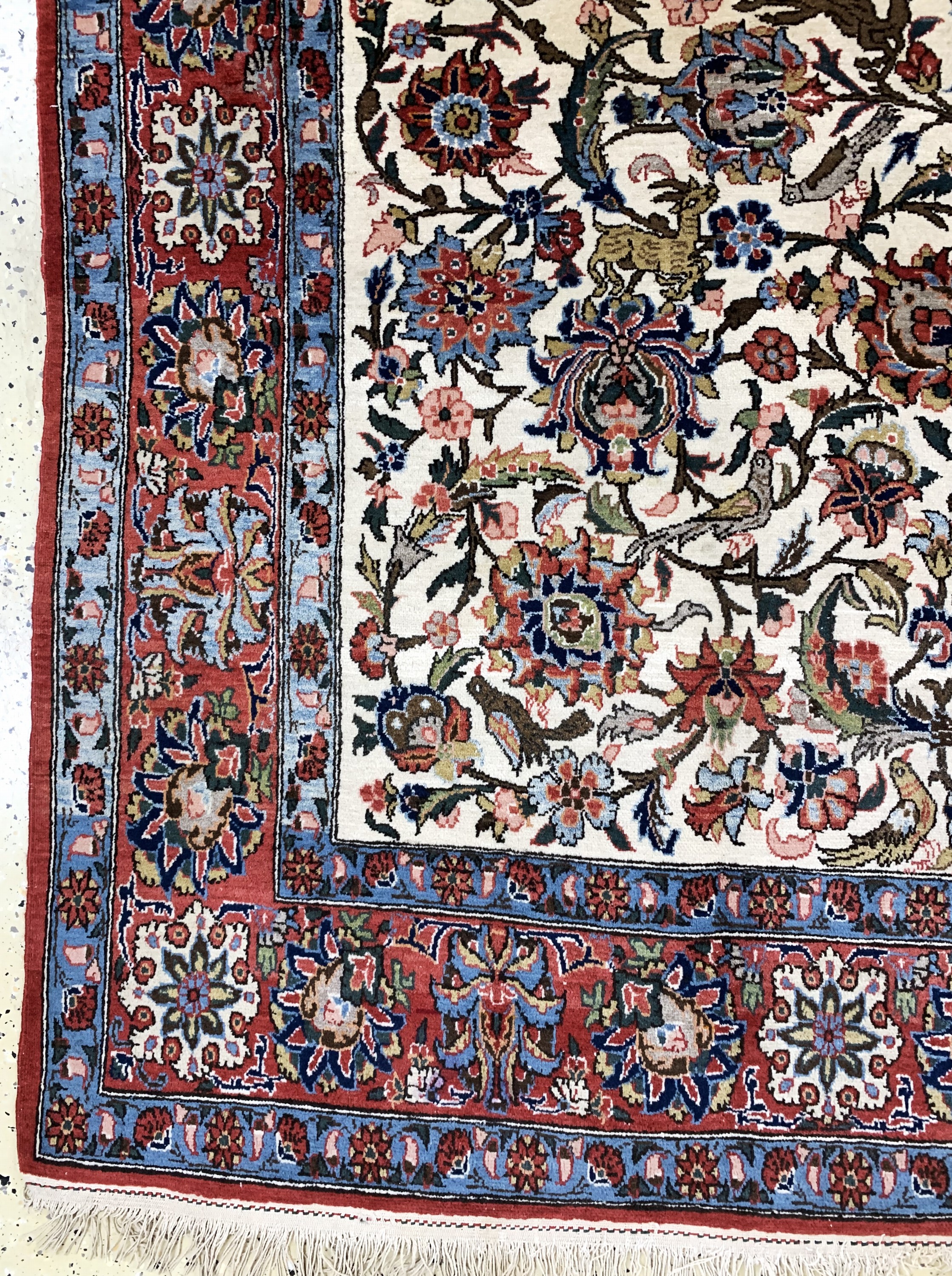 Detail b: Ghom alt, Persien, Mitte 20.Jhd, Wolle auf Baumwolle, ca. 332 x 220 cm, EHZ: 3