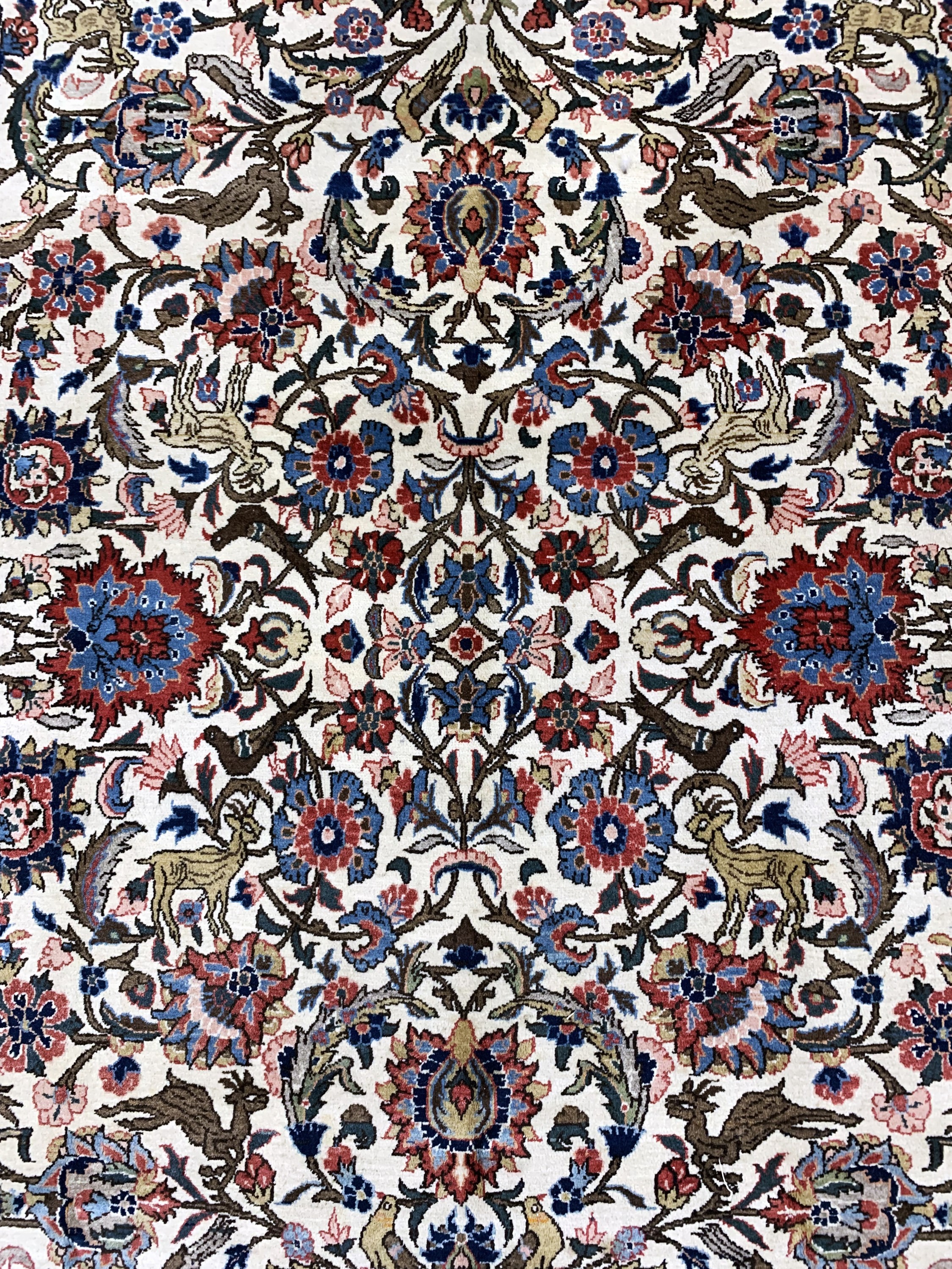 Detail c: Ghom alt, Persien, Mitte 20.Jhd, Wolle auf Baumwolle, ca. 332 x 220 cm, EHZ: 3