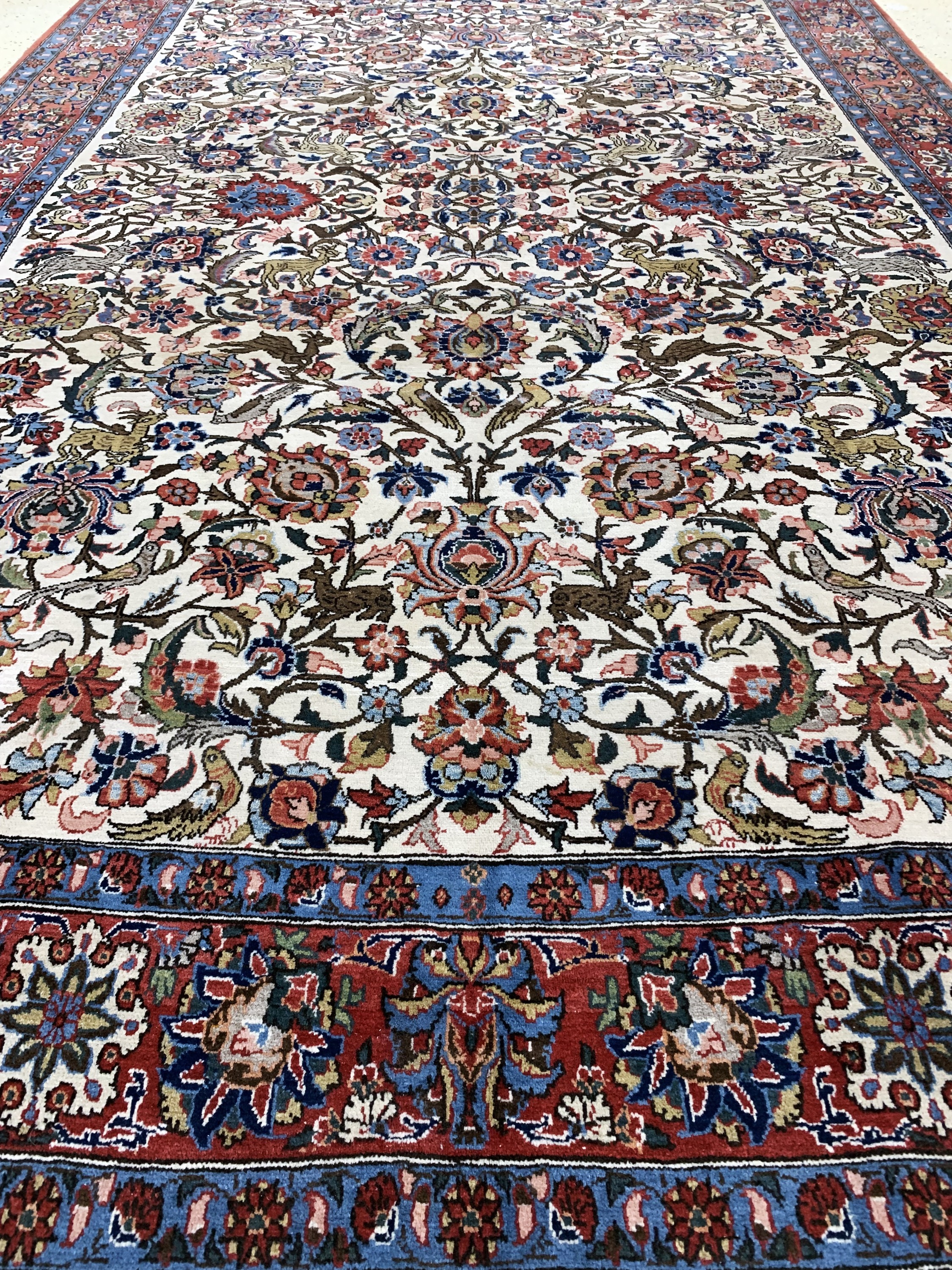 Detail f: Ghom alt, Persien, Mitte 20.Jhd, Wolle auf Baumwolle, ca. 332 x 220 cm, EHZ: 3