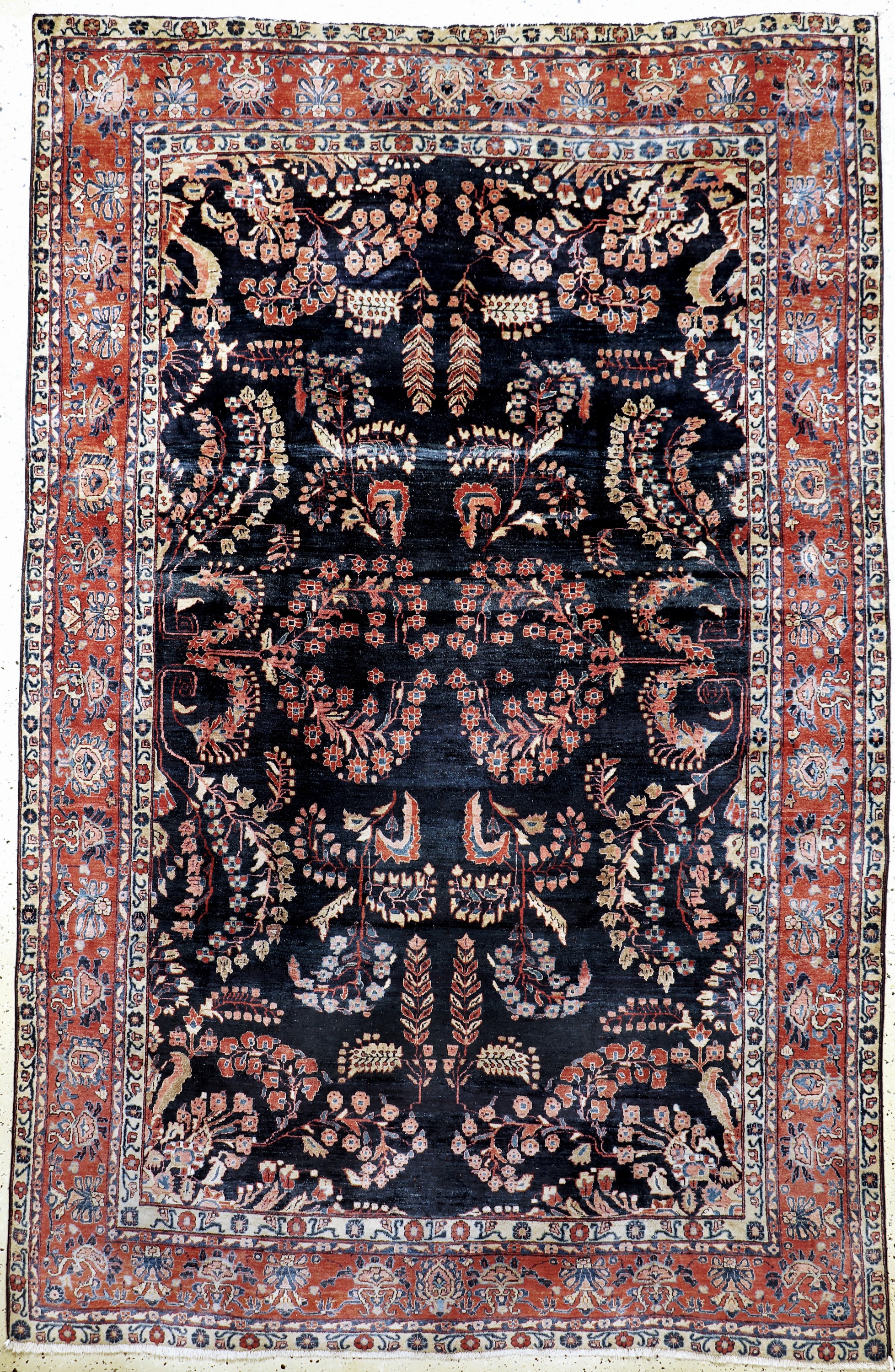 Us Re-Import Sarogh antik, Persien, um 1900, Wolle auf Baumwolle, ca. 330 x 215 cm, EHZ: 3