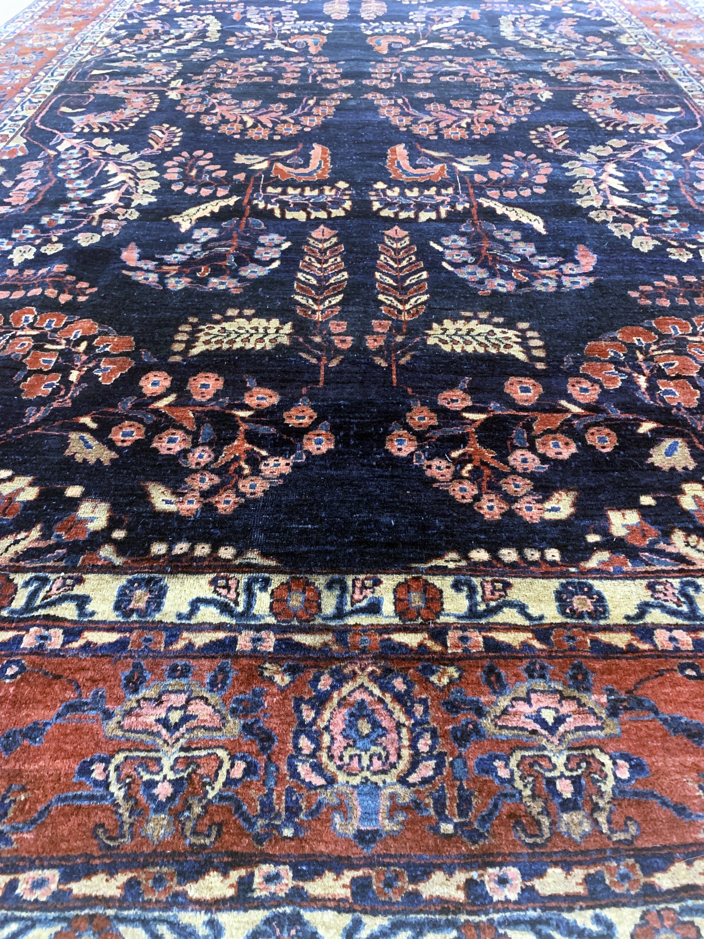 Detail g: Us Re-Import Sarogh antik, Persien, um 1900, Wolle auf Baumwolle, ca. 330 x 215 cm, EHZ: 3