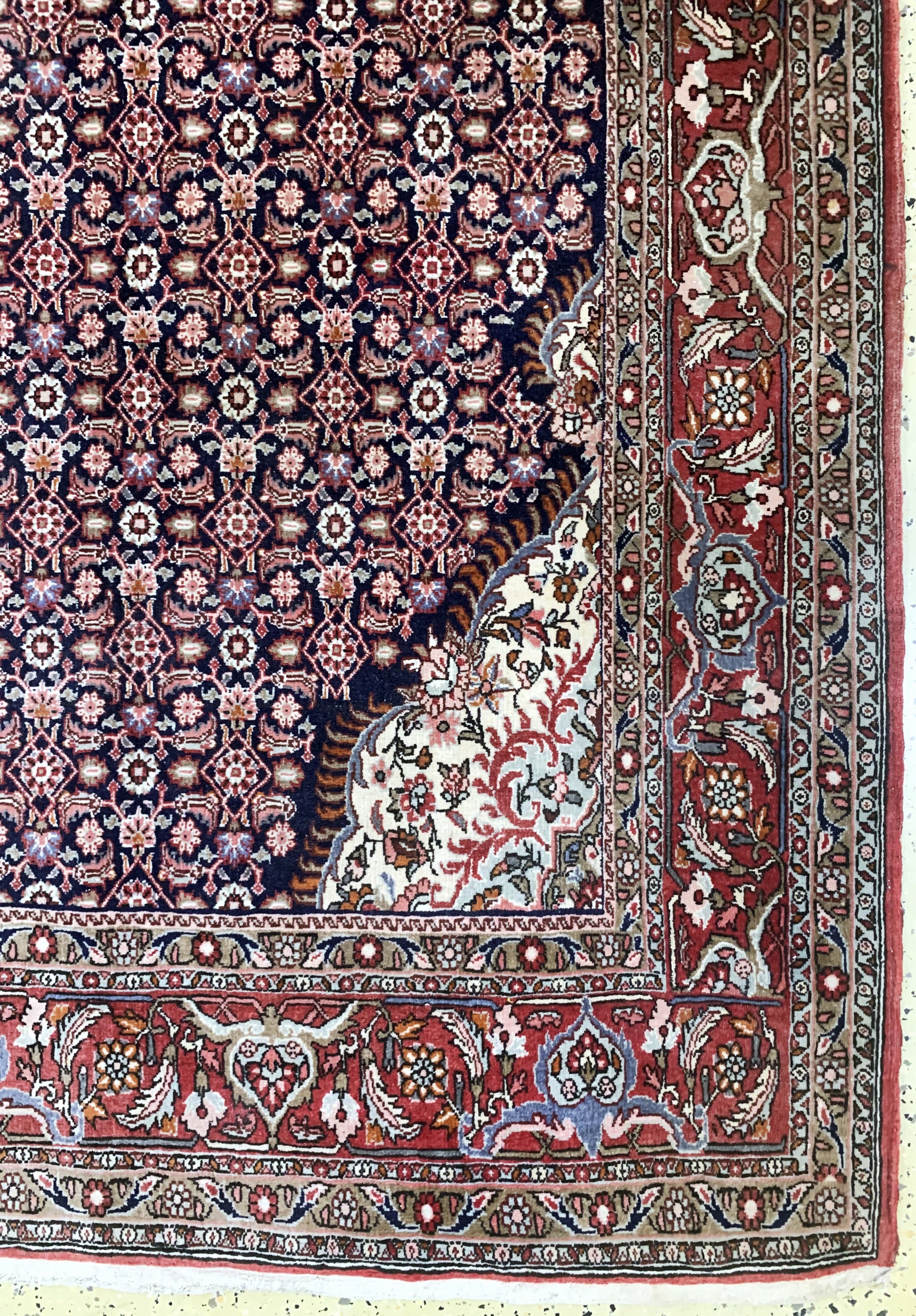 Detail a: Bidjar fein alt, Persien, Anfang 20.Jhd, Wolle auf Baumwolle, ca. 340 x 250 cm, EHZ: 2