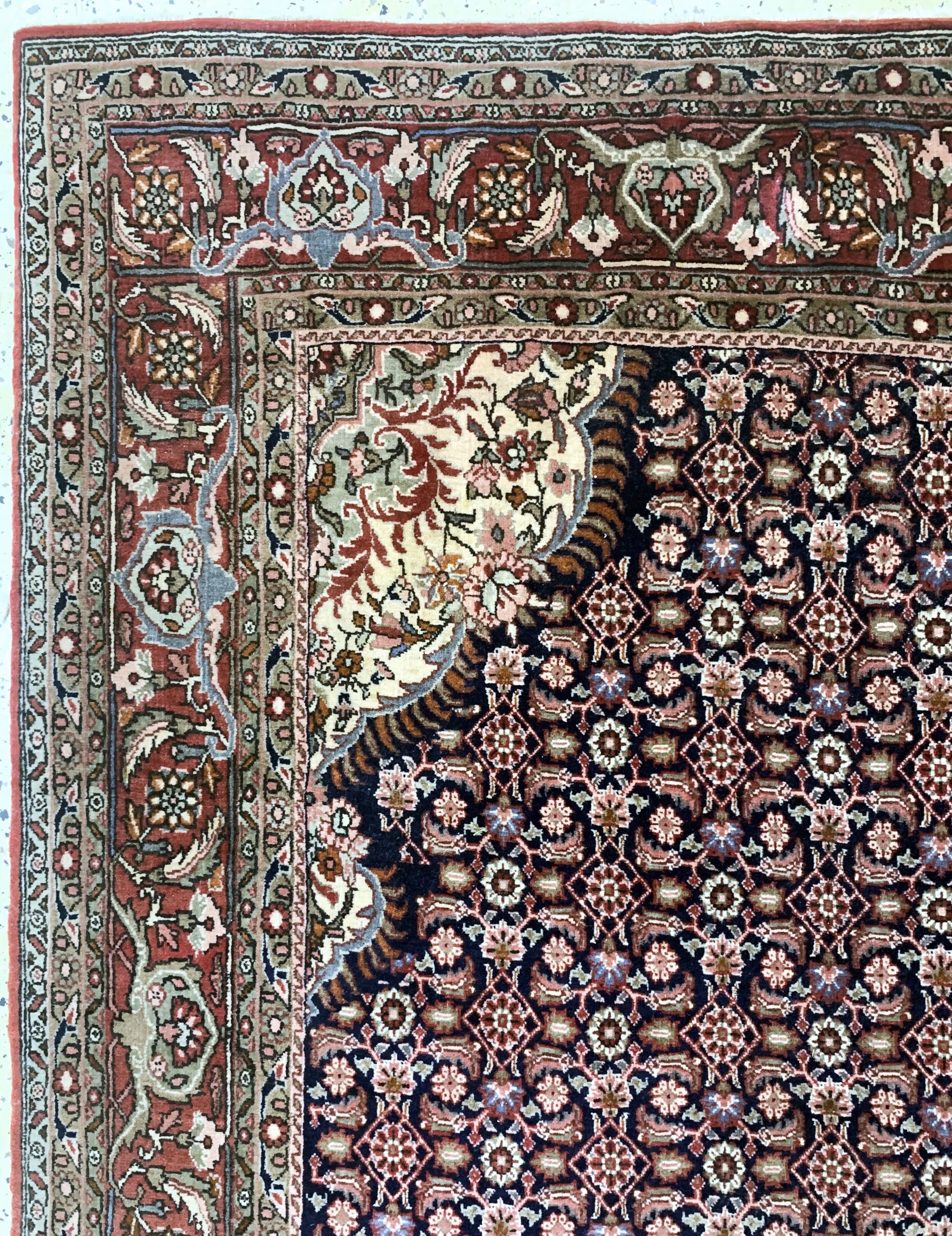 Detail d: Bidjar fein alt, Persien, Anfang 20.Jhd, Wolle auf Baumwolle, ca. 340 x 250 cm, EHZ: 2