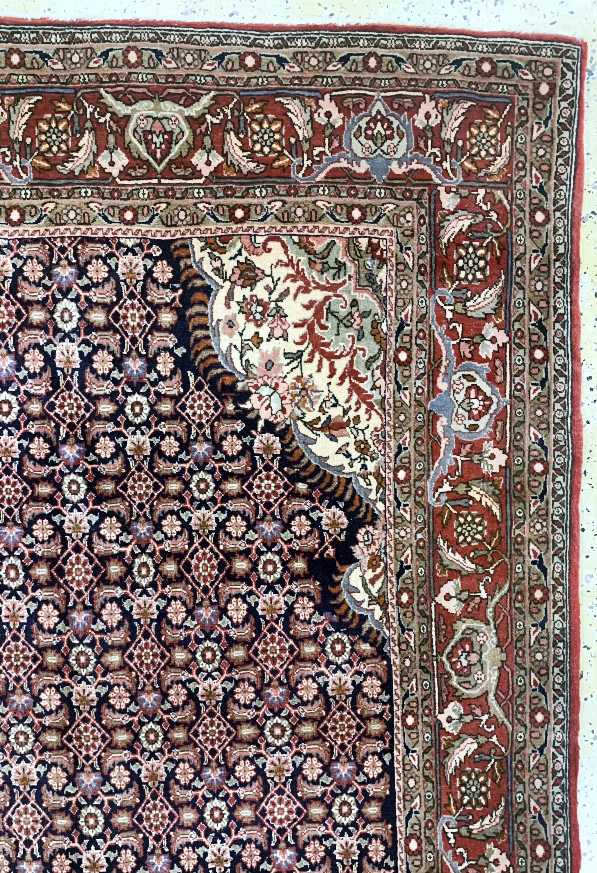 Detail e: Bidjar fein alt, Persien, Anfang 20.Jhd, Wolle auf Baumwolle, ca. 340 x 250 cm, EHZ: 2