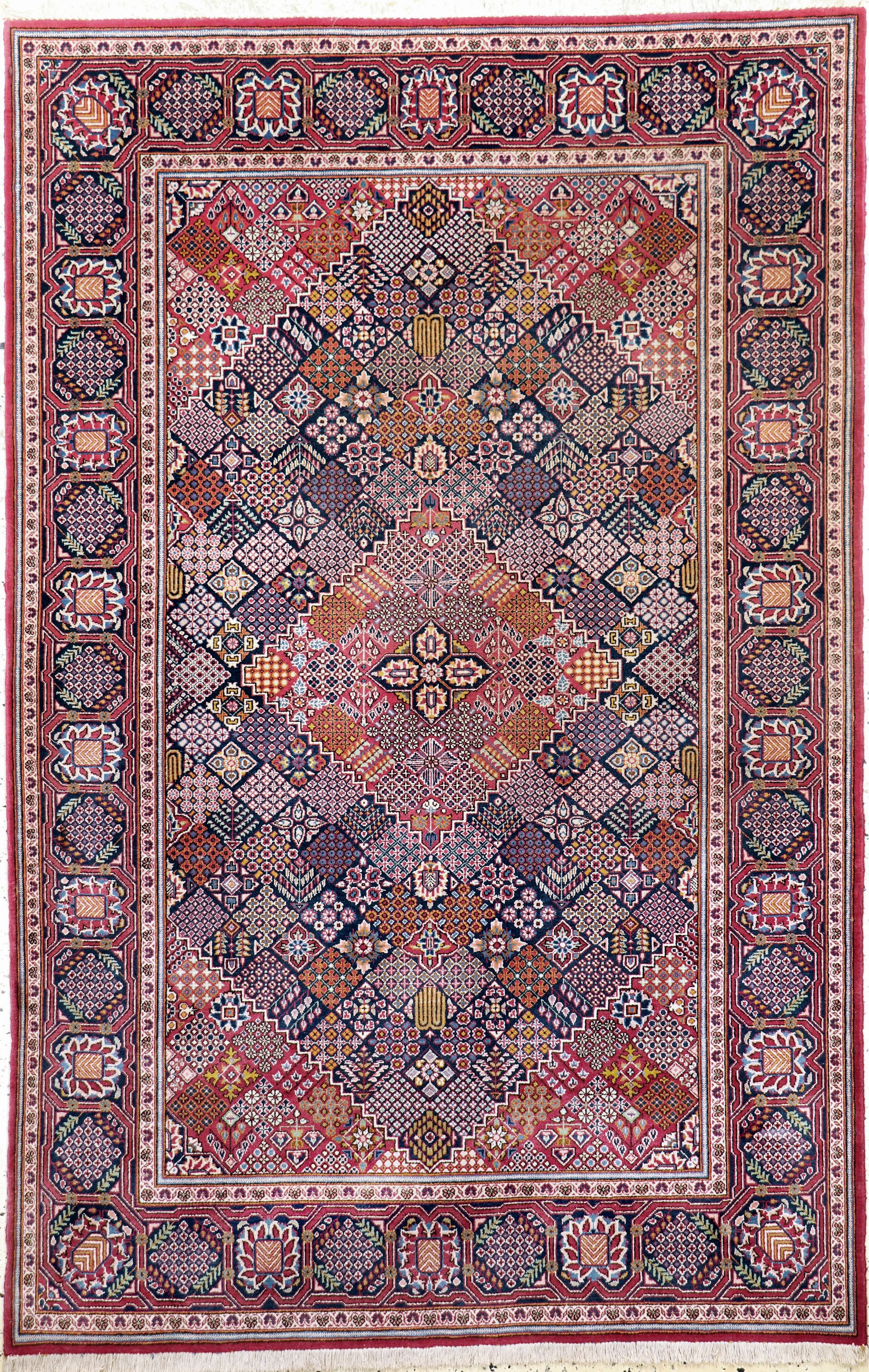 Keschan Kork fein, Persien, Anfang 20.Jhd, Korkwolle auf Baumwolle, ca. 214 x 140 cm, EHZ: 1-2