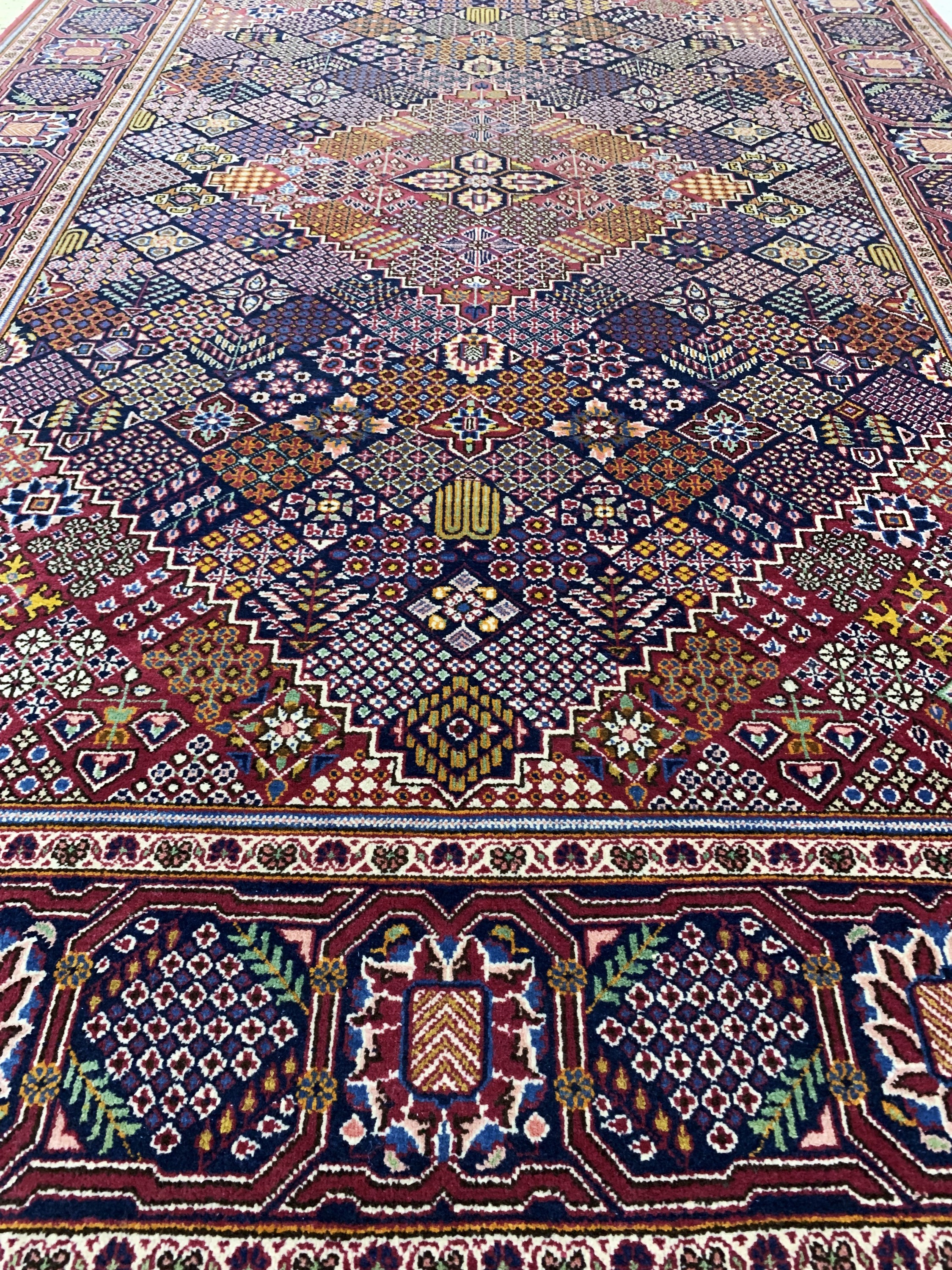 Detail d: Keschan Kork fein, Persien, Anfang 20.Jhd, Korkwolle auf Baumwolle, ca. 214 x 140 cm, EHZ: 1-2