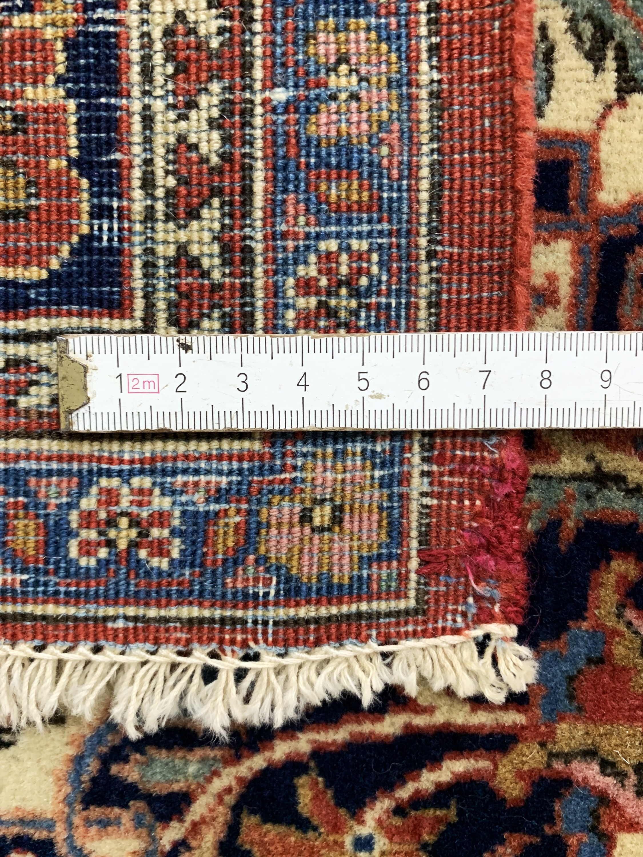 Detail d: Keschan Kork fein, Persien, Anfang 20.Jhd, Korkwolle auf Baumwolle, ca. 200 x 133 cm, EHZ: 2-3