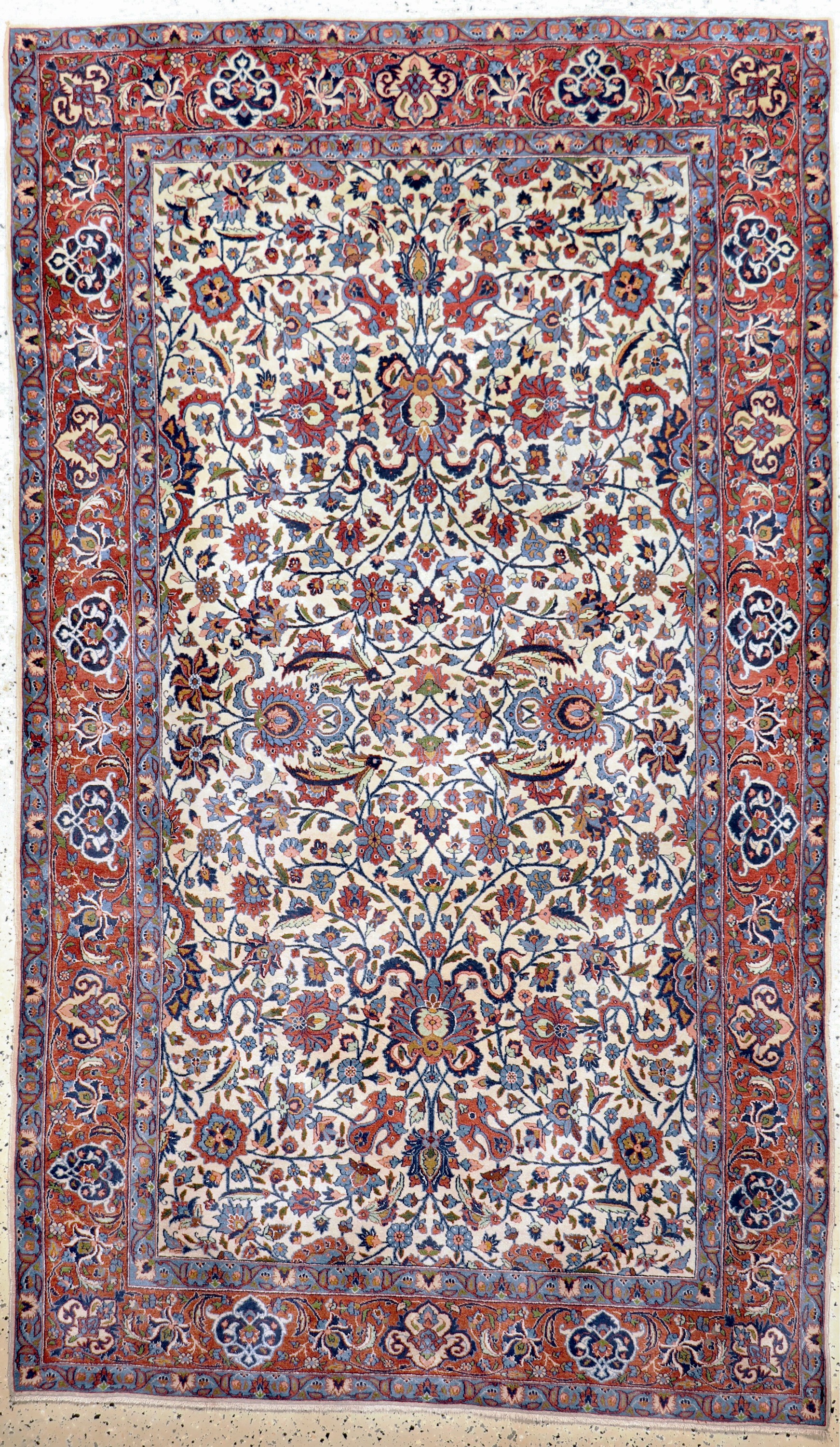 Täbriz fein alt, Persien, Anfang 20.Jhd, Wolle auf Baumwolle, ca. 250 x 150 cm, EHZ: 2,(fachkundig gereinigt)